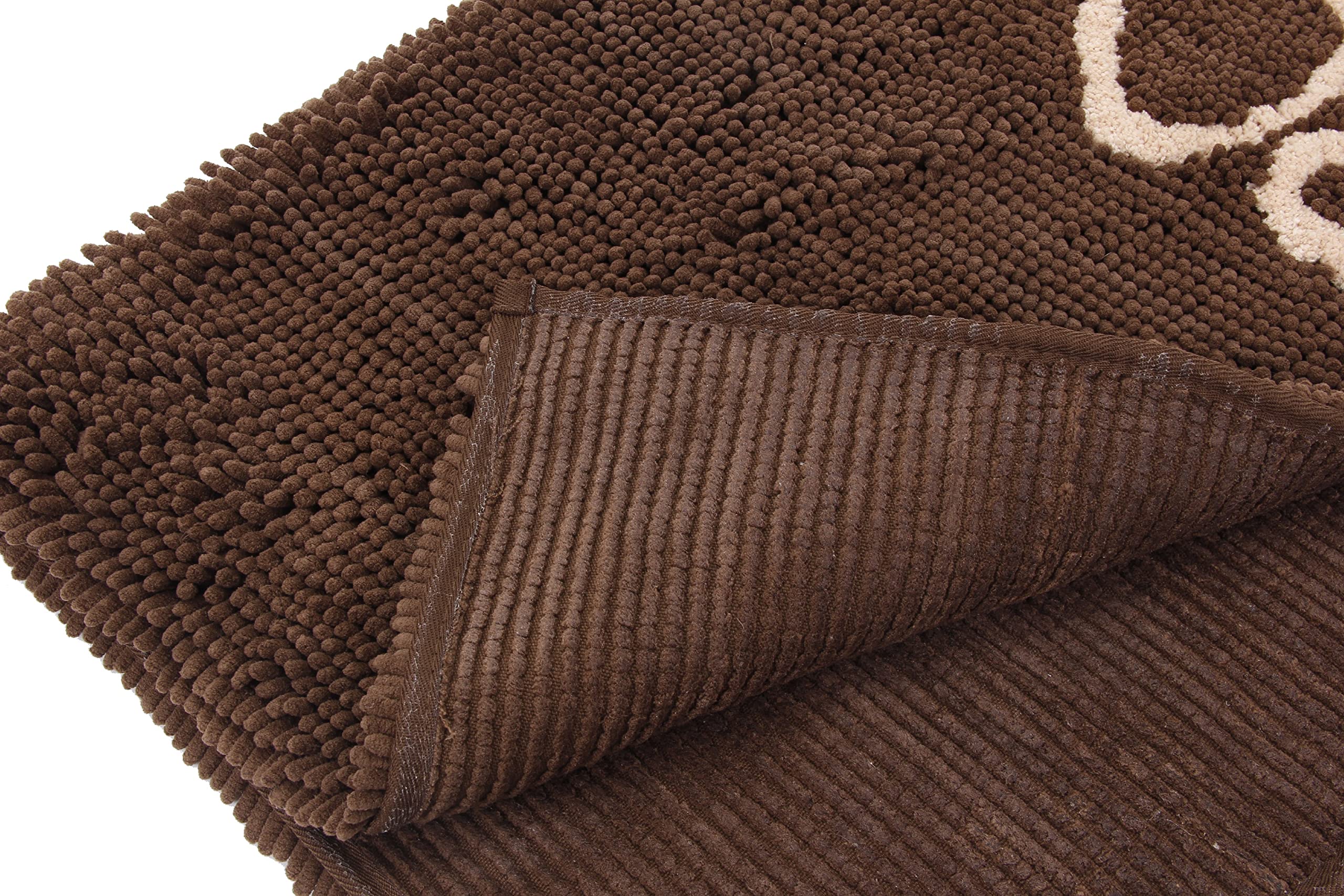 Pet Life Fuzzy Quick-Drying Anti-Skid and Machine Washable Dog Mat, Dark Brown