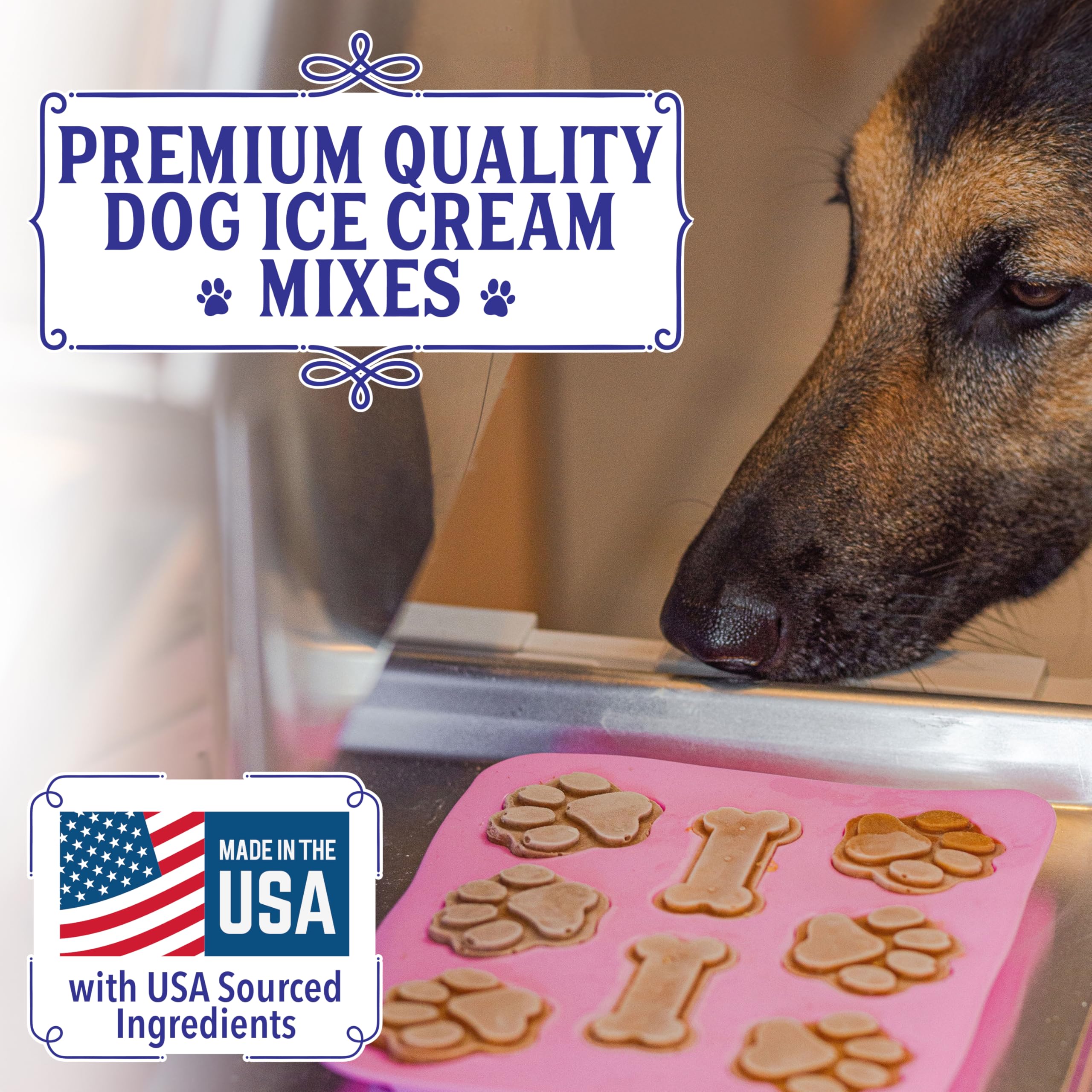 Coopers Treats Pupsicle Starter Kit - Easy, Homemade Frozen Dog Treat Kit - Healthy, Delicious Dog Ice Cream Mix - Make Your Ow