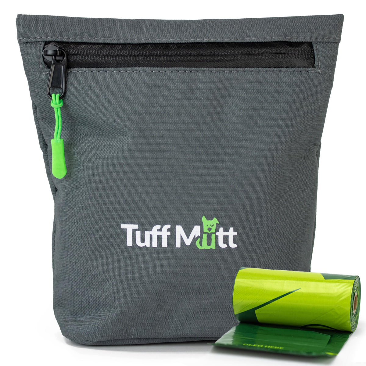 Tuff Mutt Dog Poop Bag Holder With Dispenser, Odor-Blocking Liner And Water-Resistant Fabric, Holds Full Dog Waste Bags, Adjusta