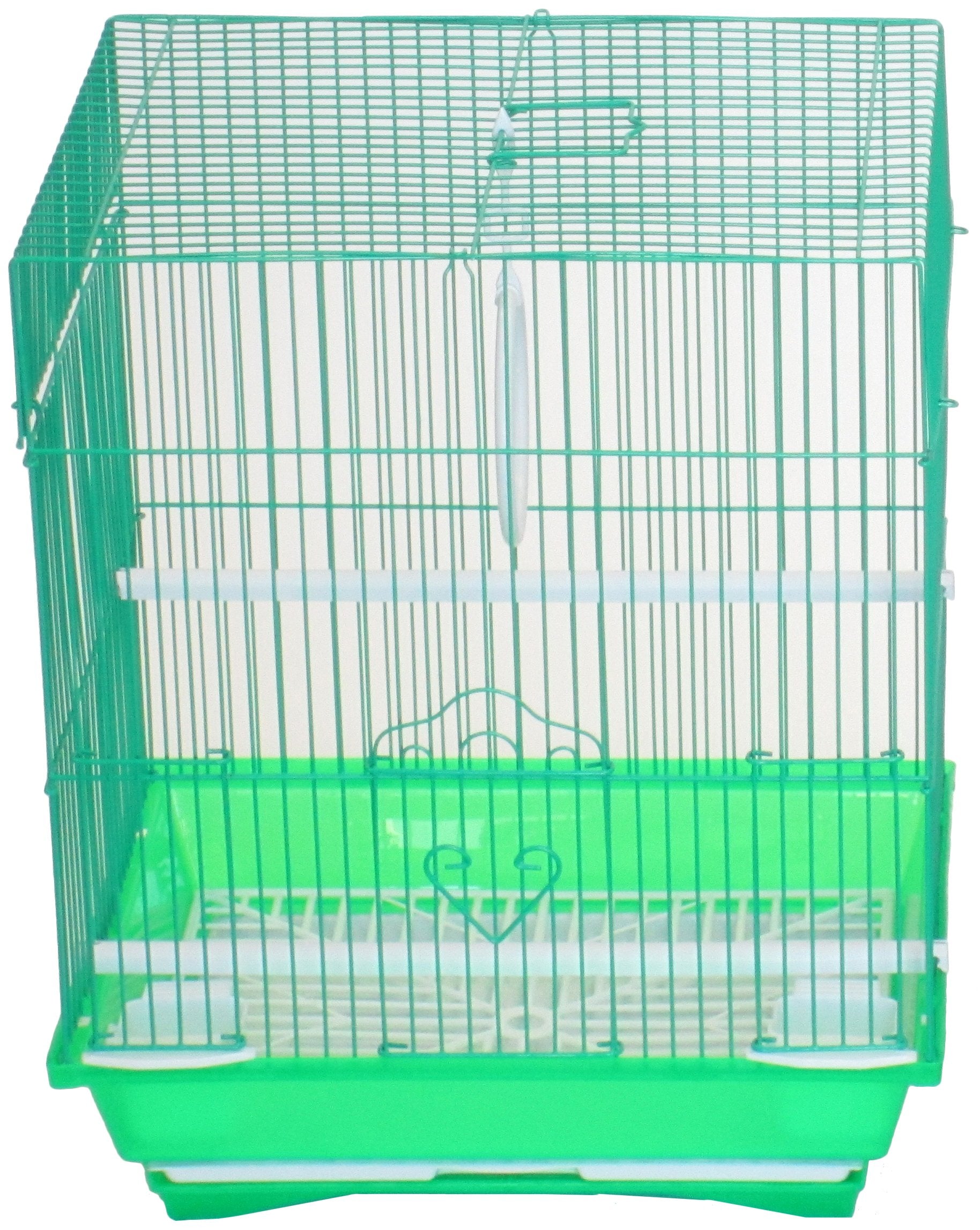 Yml A1324Mgrn Flat Top Medium Parakeet Cage, 13.3'' X 10.8'' X 16.5''
