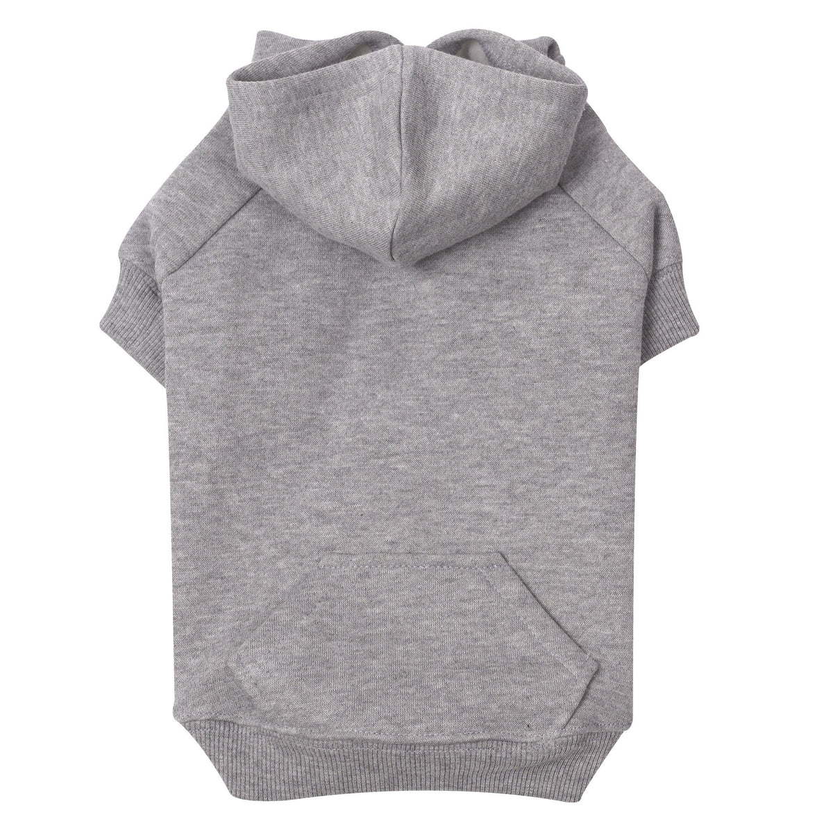 Zack & Zoey Basic Hoodie For Dogs, 16' Medium, Heather Gray