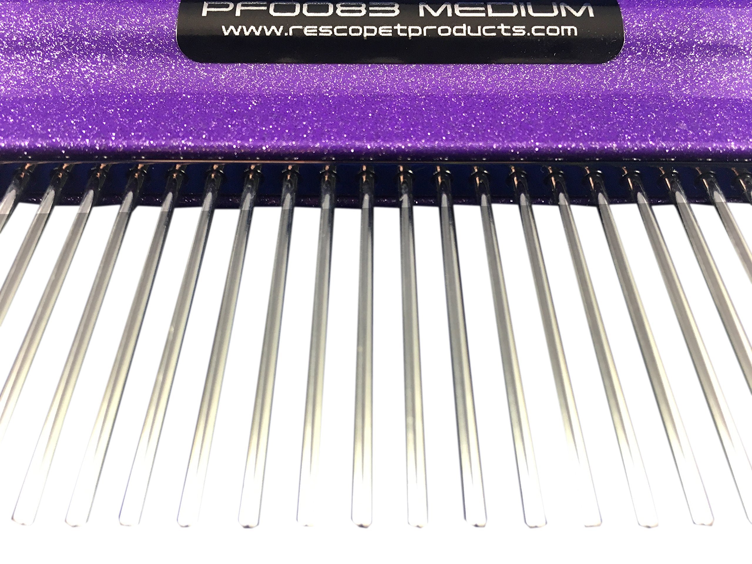 Resco Usa-Made Wrap Comb For Pets, Medium, Sparkle Purple
