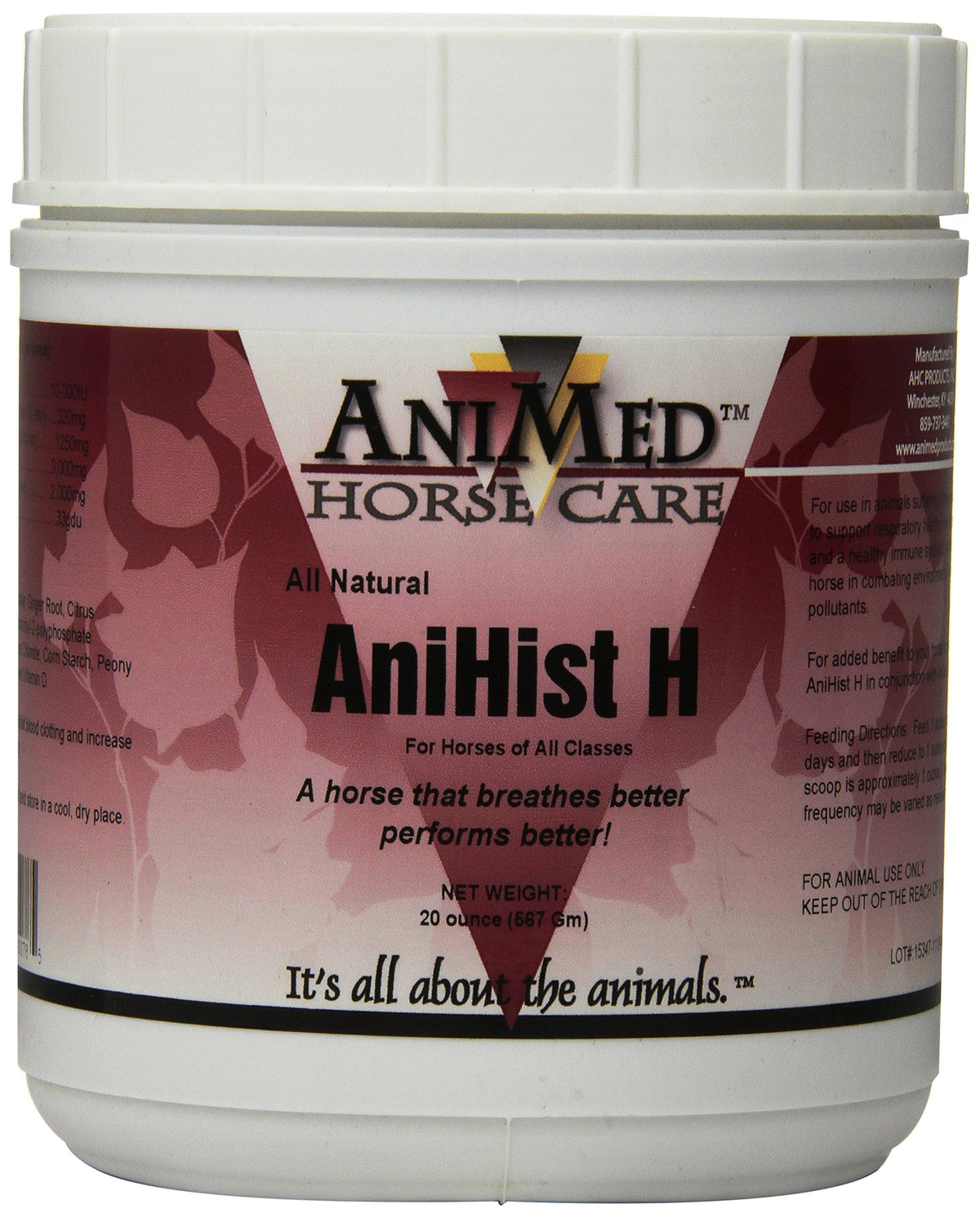 Animed Anihist-H To Support Normal Histamine Levels In Horses, 20-Ounce