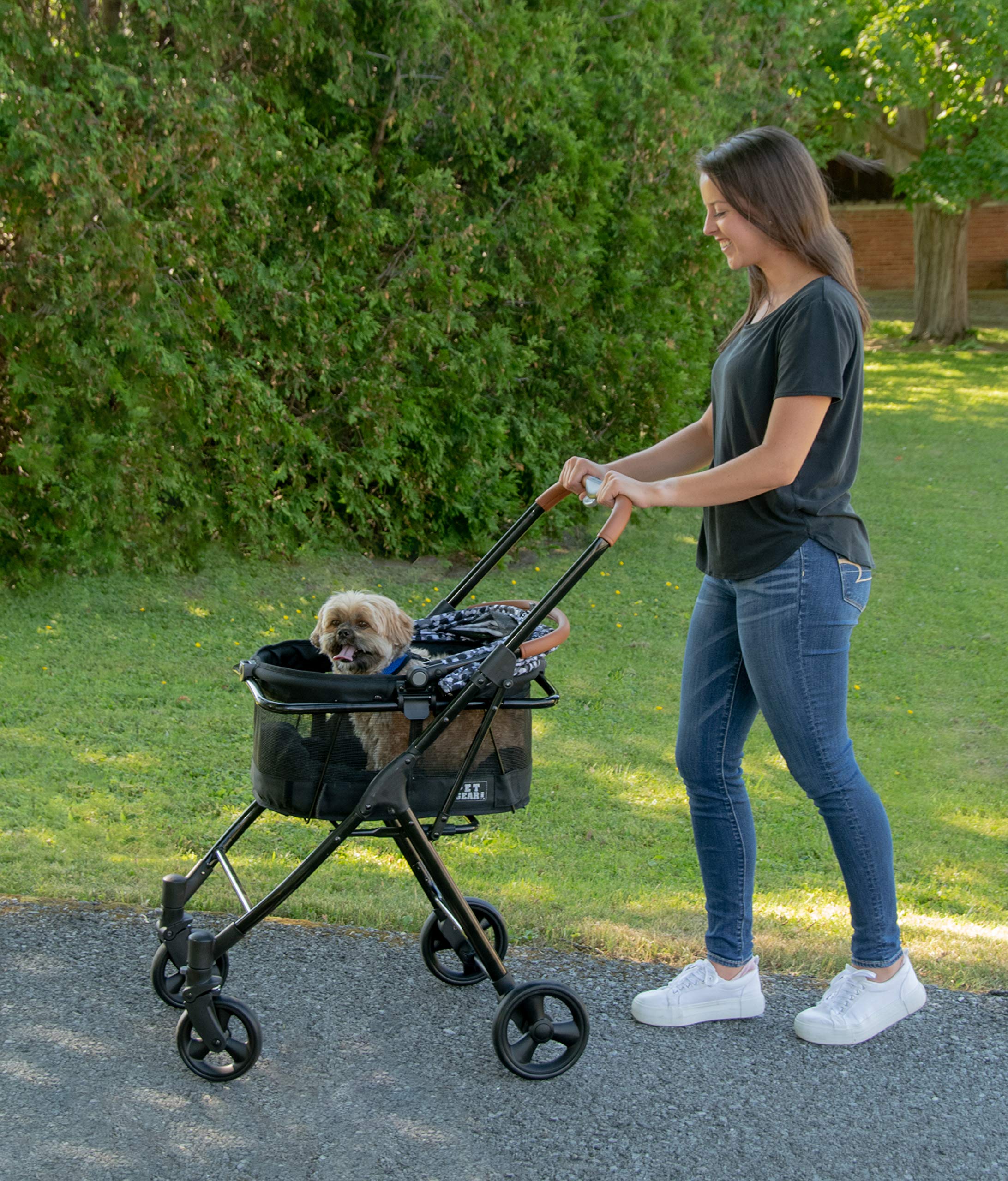 Pet Gear, A Vermont Family Owned Company Since 1936, 3-in-1 Travel System, View 360 Stroller Converts to Carrier and Booster Sea