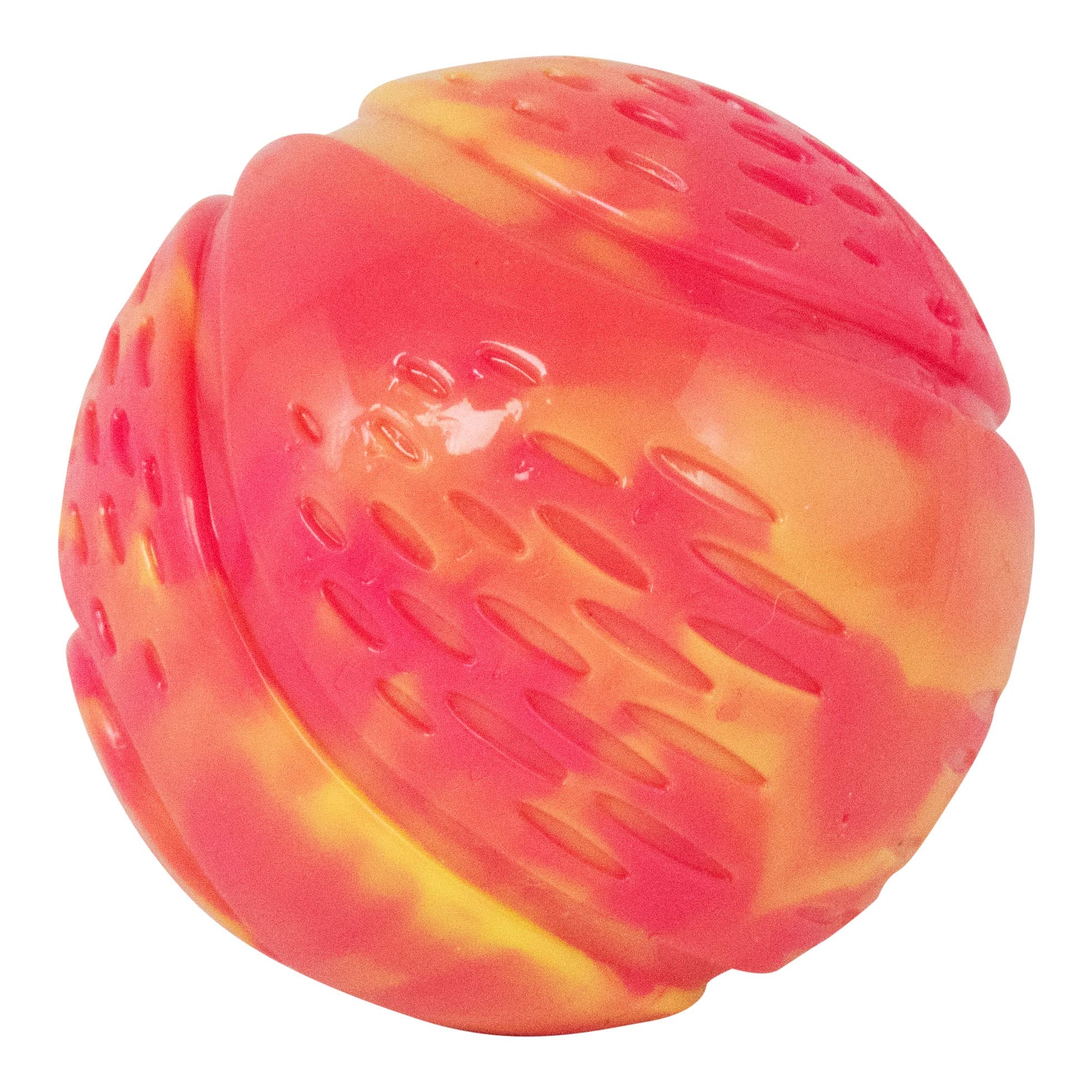 Petstages Grunt N Punt Tennis Ball Dog Toy | Pink Grunting Fetch Ball for Dogs | Durable Bouncy Toy for Fetch, Chewing, Trainin