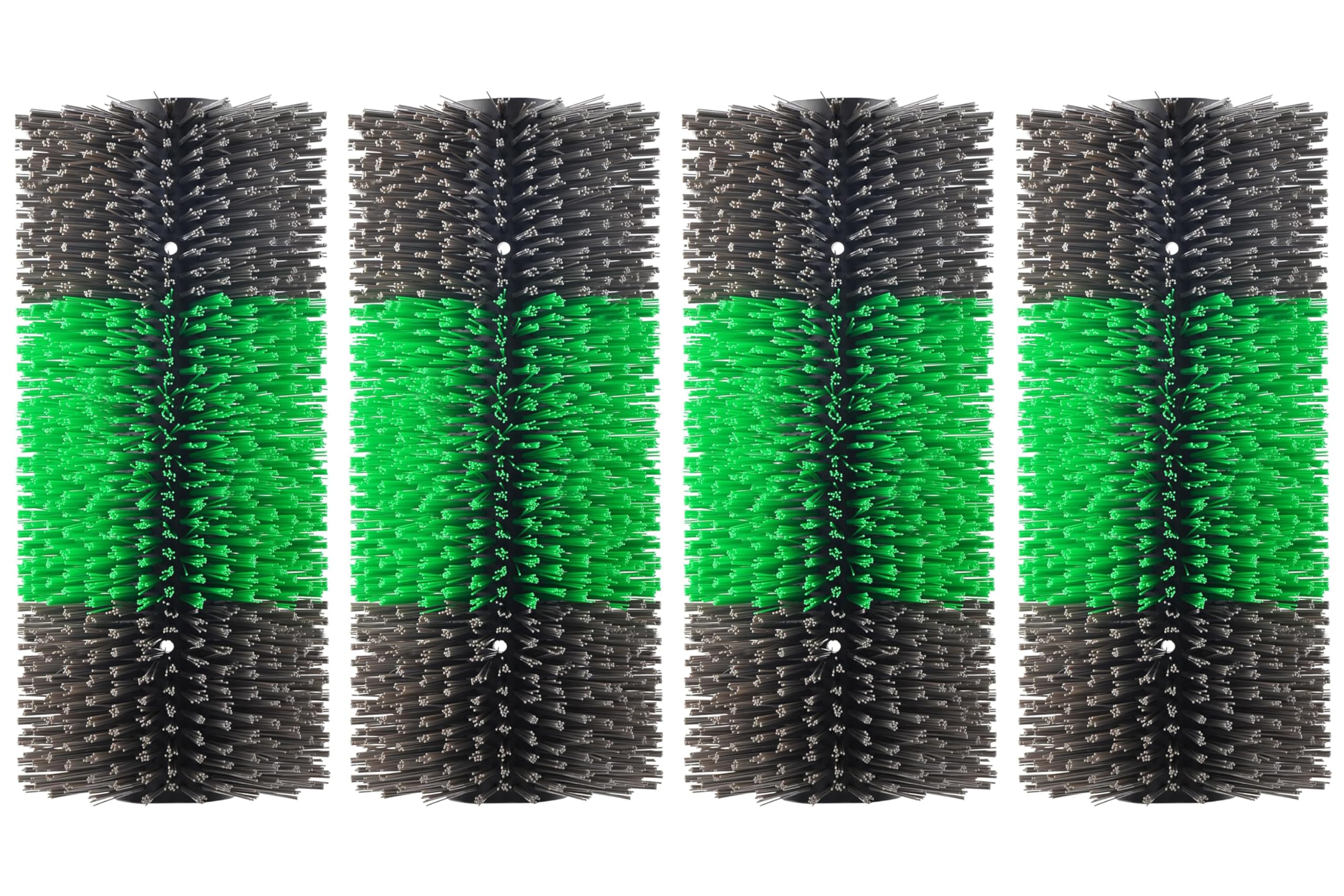 Kunbeien 4Pcs Livestock Scratch Brushes, Green (Including 304 Stainless Steel Screws, Best Firm Bristle Brushes, Suitable For Ho