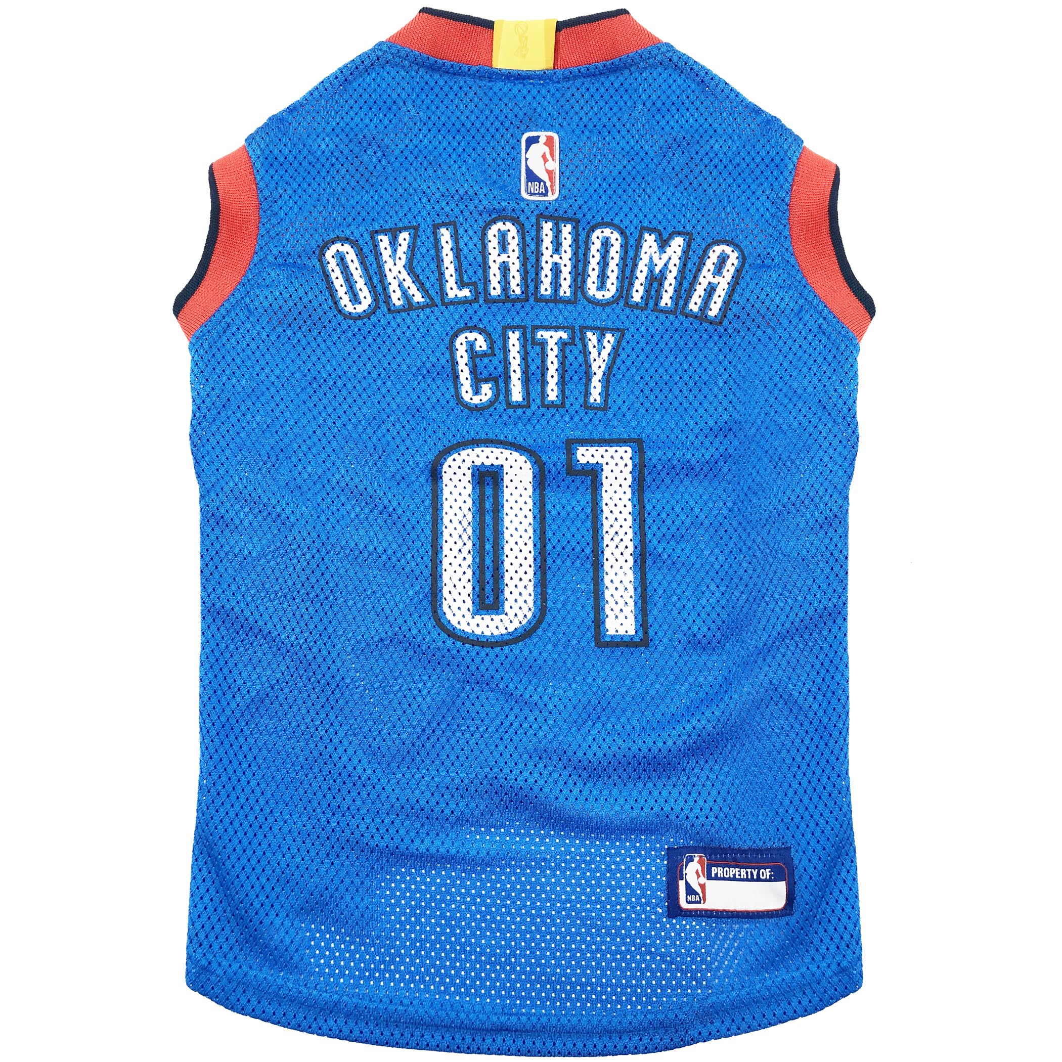 NBA OKLAHOMA CITY THUNDER DOG Jersey, Small - Tank Top Basketball Pet Jersey