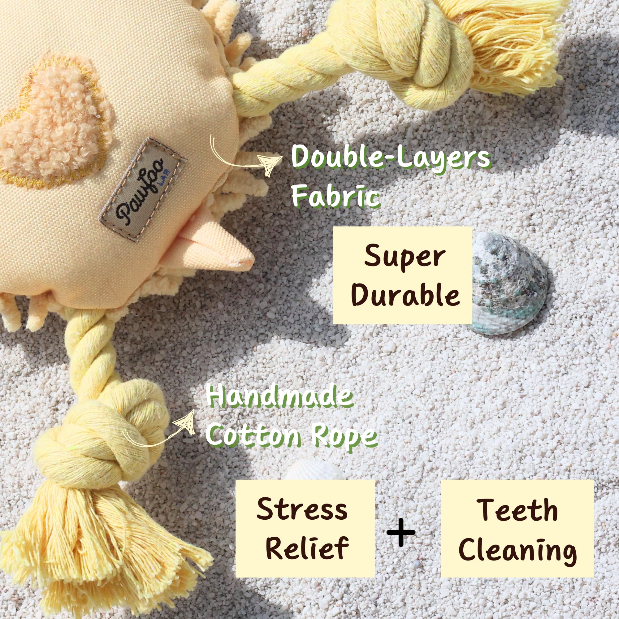 Pawfoo Lab 2 in 1 Turtle Dog Toy, Plush Dog Chew Toys, Stuffed Squeaky Dog Toys with Soft, Durable Fabric for Small Medium Large