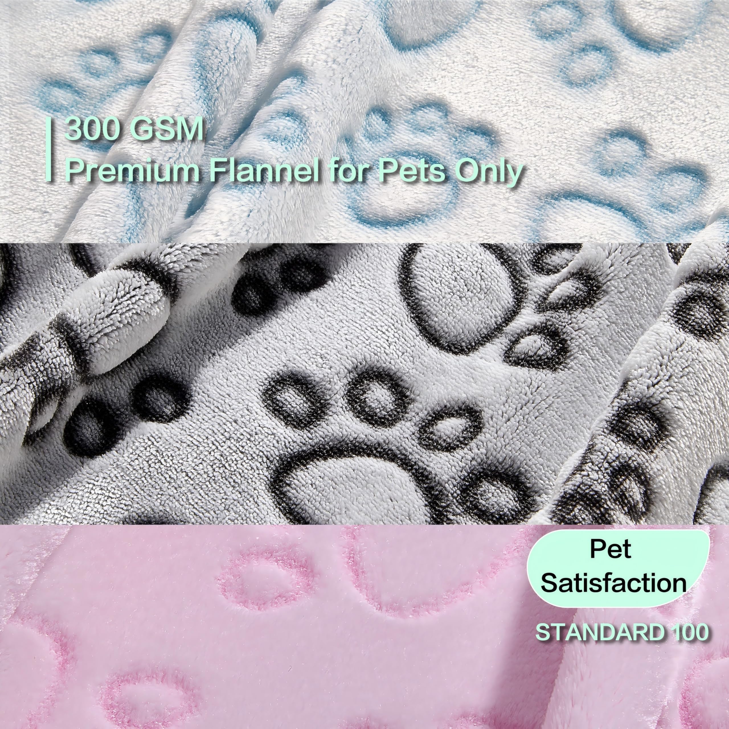 Stuffed 3Pcs Colorful Soft Dog Blankets For Small Dogs Kittens, Washable Cat Blanket For Puppy Boys Gilrs, Dog Owner Gifts, 16 *