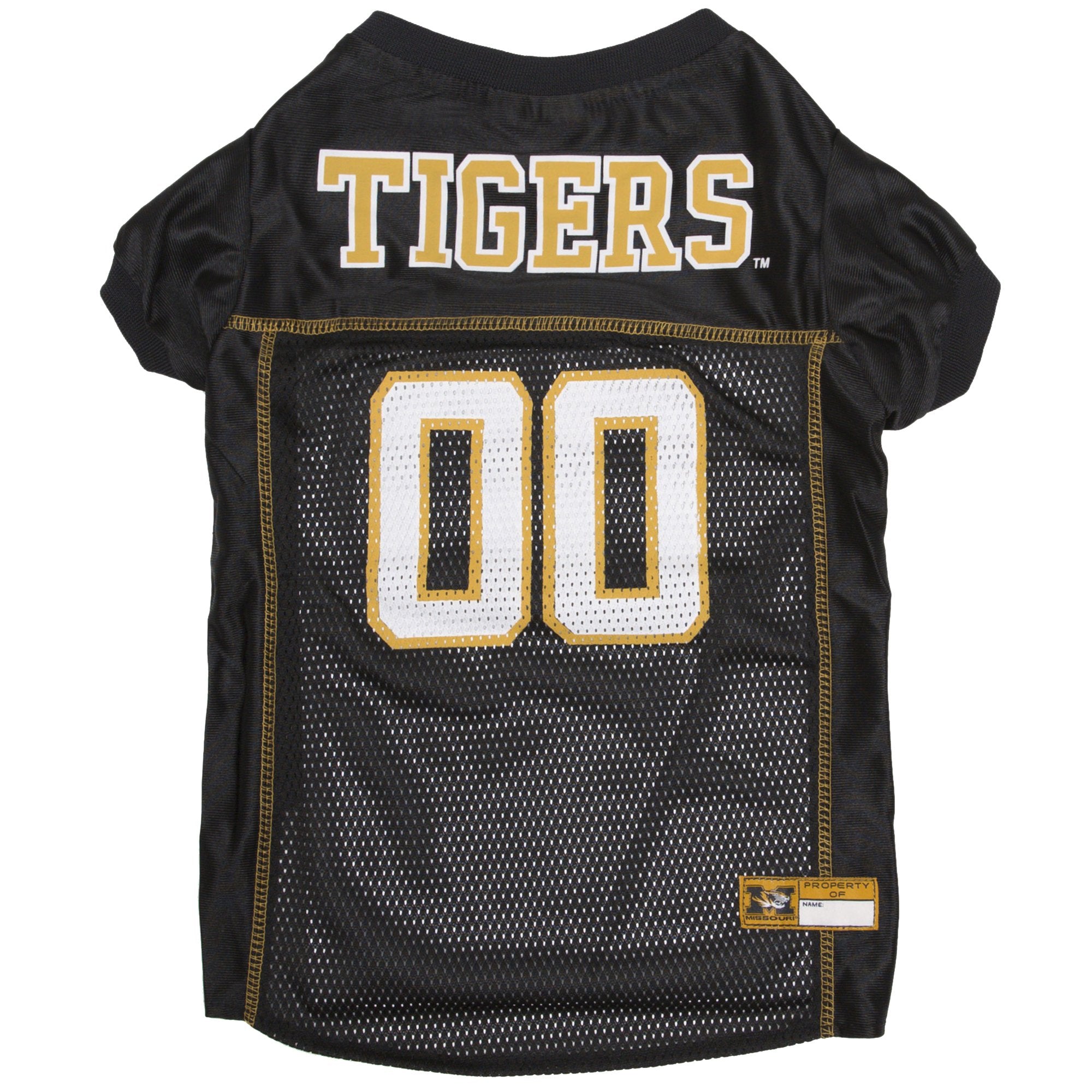 Pets First NCAA College Missouri Tigers Mesh Jersey for DOGS & CATS, XX-Large. Licensed Dog Jersey with your Favorite Football/B