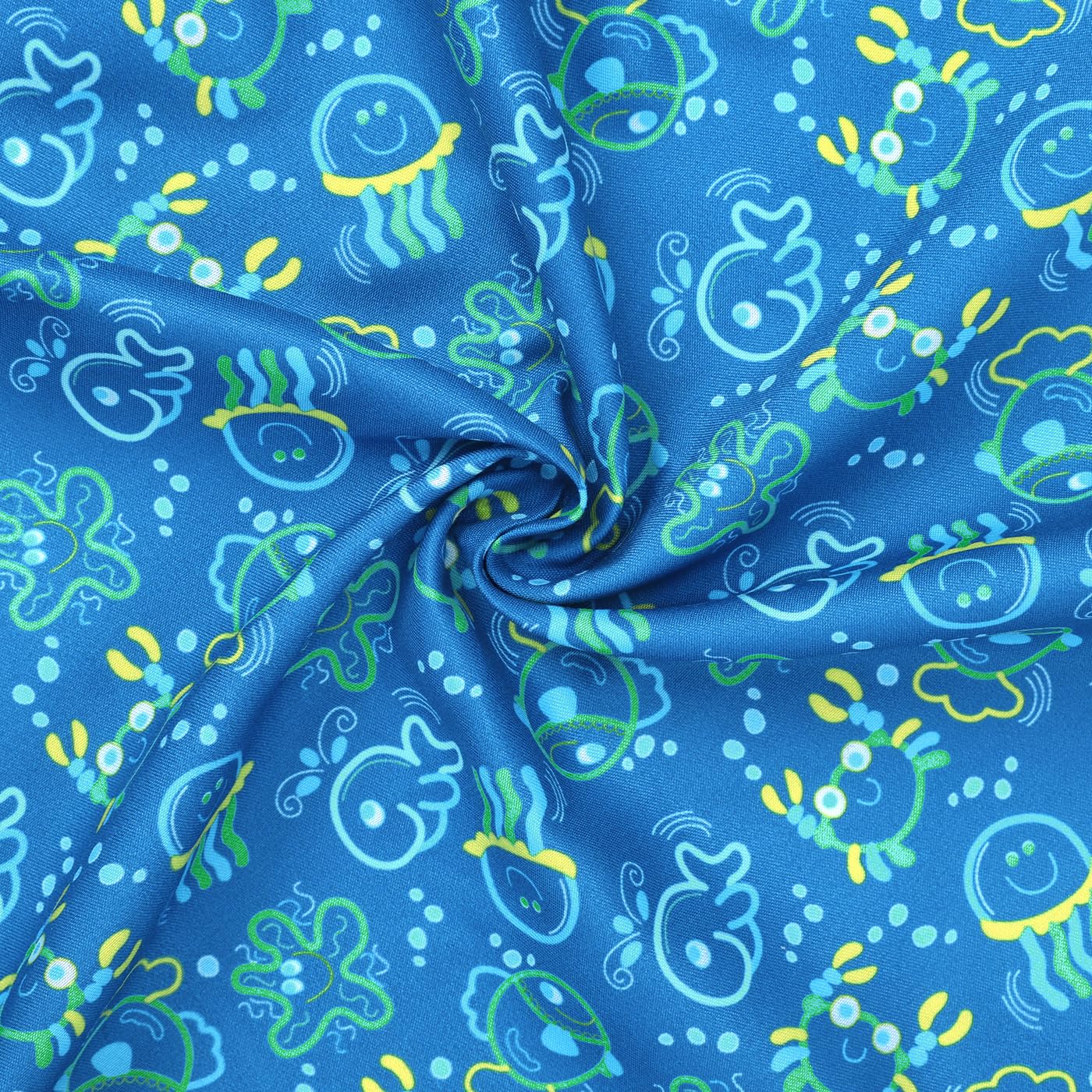 Hde Dog Swim Trunks Hawaiian Board Shorts Beach Pool Swimsuit For Xs To Xxl Dogs Glowing Sea Creatures - S