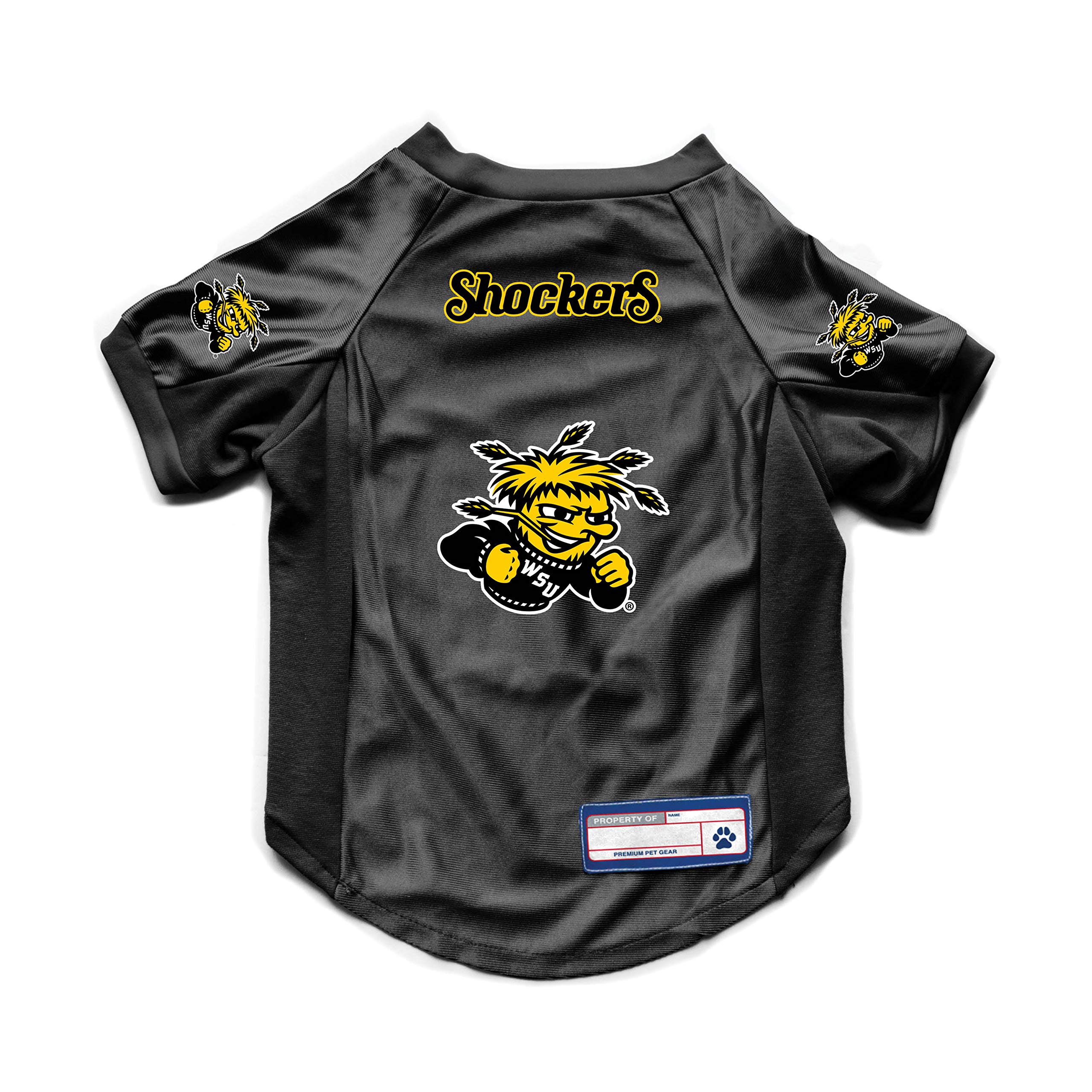 Littlearth NCAA Wichita State Shockers Stretch Pet Jersey, Team Color, Medium