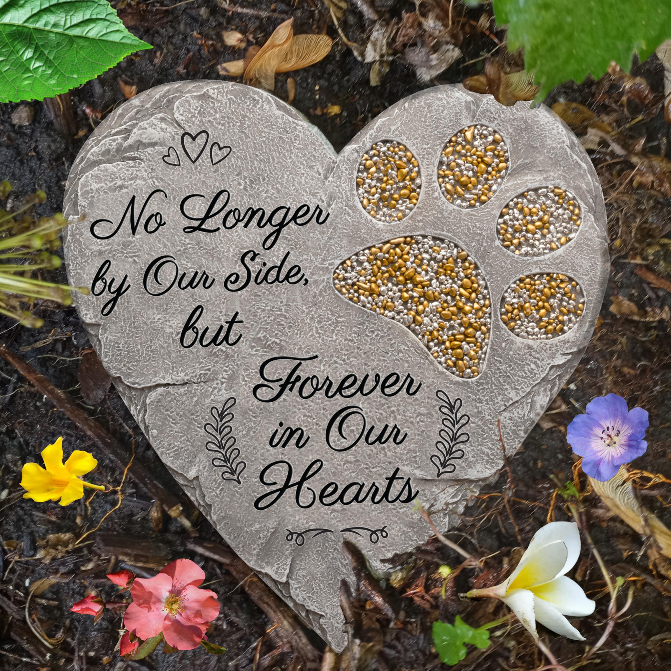 OBSI Dog Memorial Gifts for Loss of Dog Sympathy Gift - Rainbow Bridge Dog Memorial Stone for Remembrance Dog Passing Away Sympa
