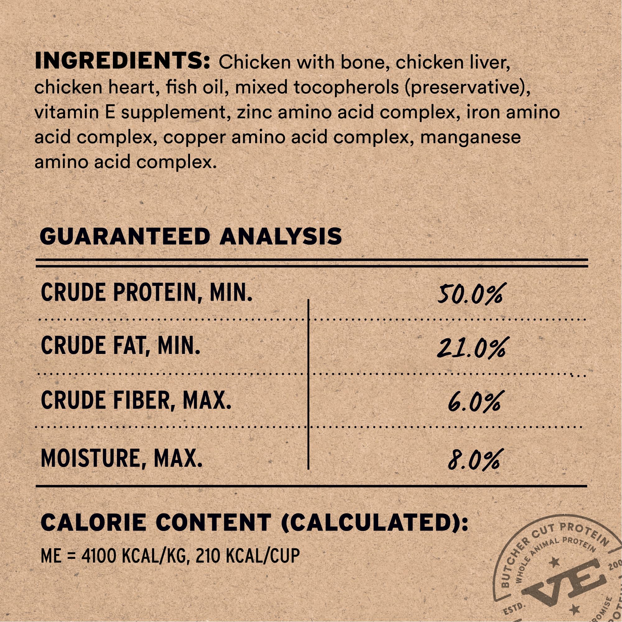 Vital Essentials Freeze-Dried Raw Dog Food, Chicken Crunchy Nibs | Complete Meal or Mixer | High Protein Dog Food | 14 oz