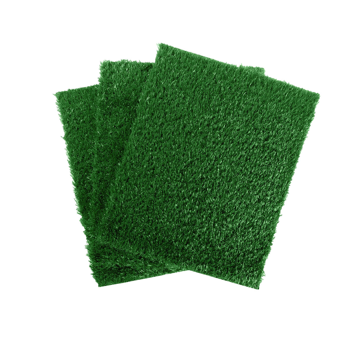 Pee Pads For Dogs - Set Of Three 18.5X14-Inch Replacement Turf Grass Mats For Potty Training - Dog Housebreaking Supplies For Small Pets By Petmaker