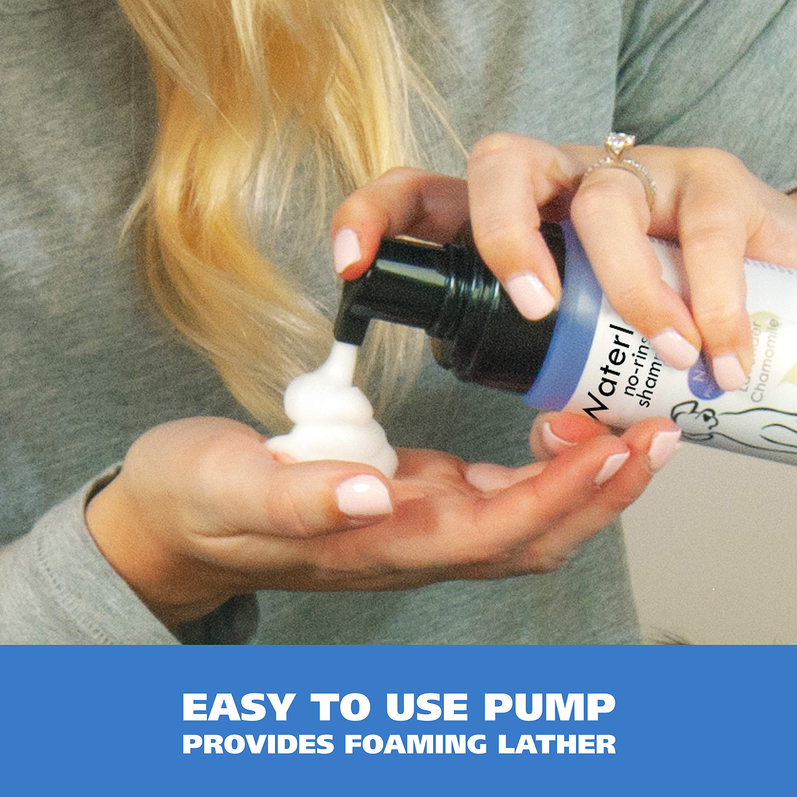 Wahl Usa Pet Friendly Waterless No Rinse Shampoo For Animals – Lavender & Chamomile For Cleaning, Conditioning, Detangling, & Moisturizing Dogs & Cats – 7.1 Oz - Model 820014A