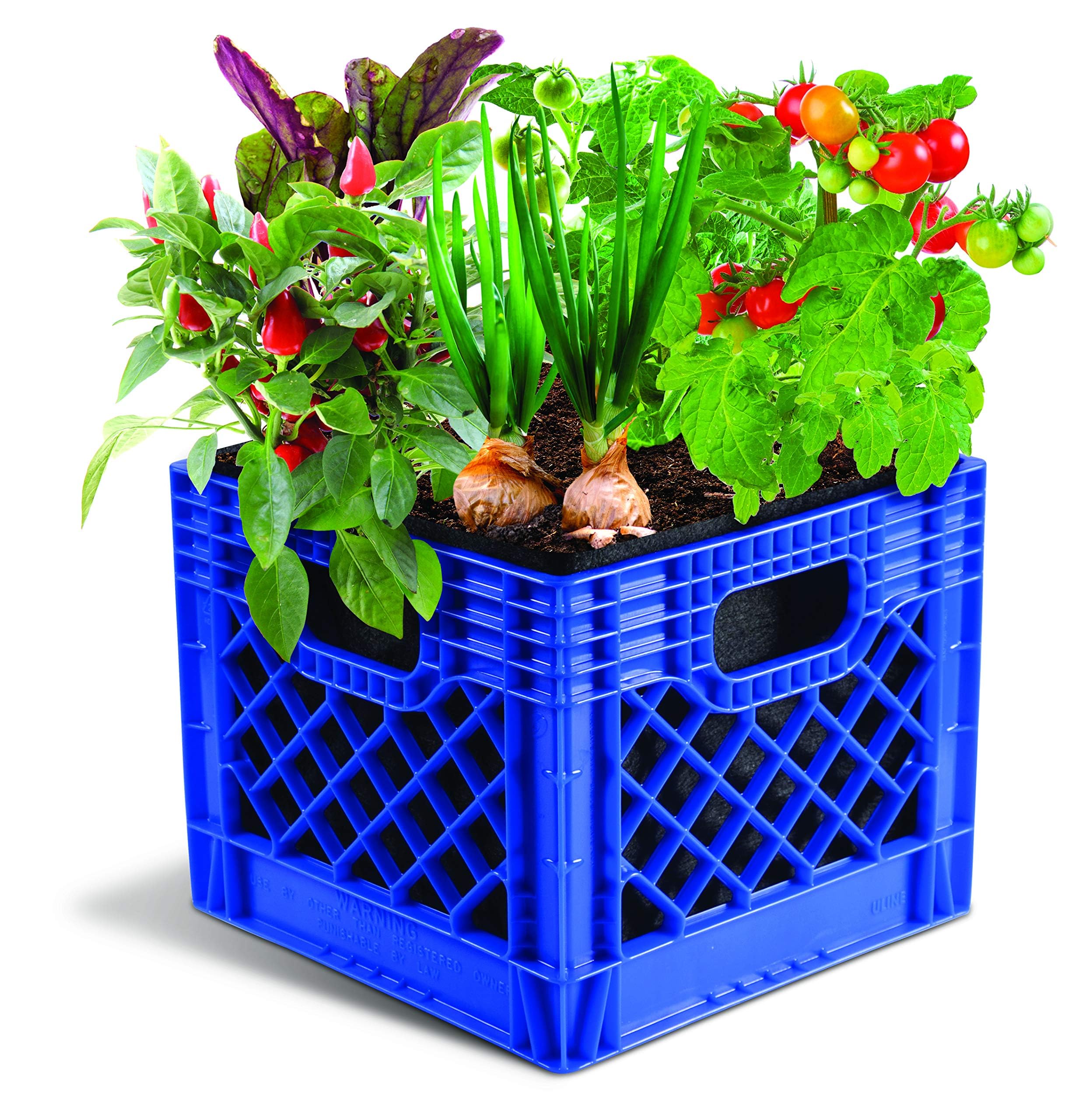 High Caliper L121212 Smart Pot Milk Crate Liner, 12 x 12 x 12, Black