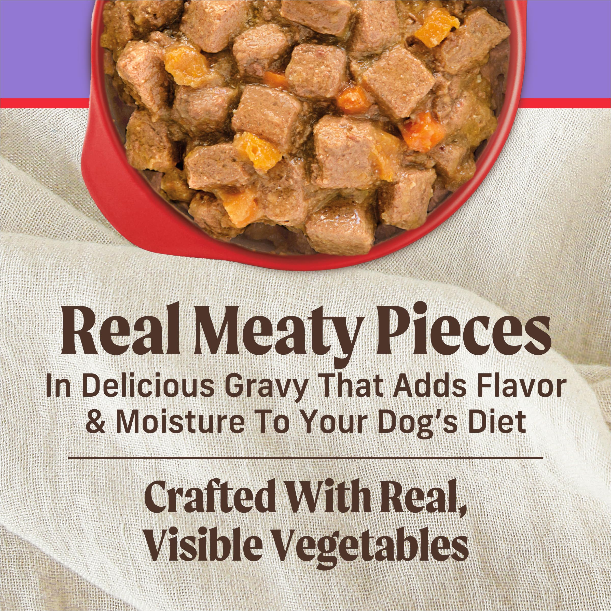 Merrick Grain Free Wet Puppy Food, Premium Soft And Gluten Free Canned Dog Food, Puppy Plate Beef Recipe - (Pack of 12) 12.7 oz.
