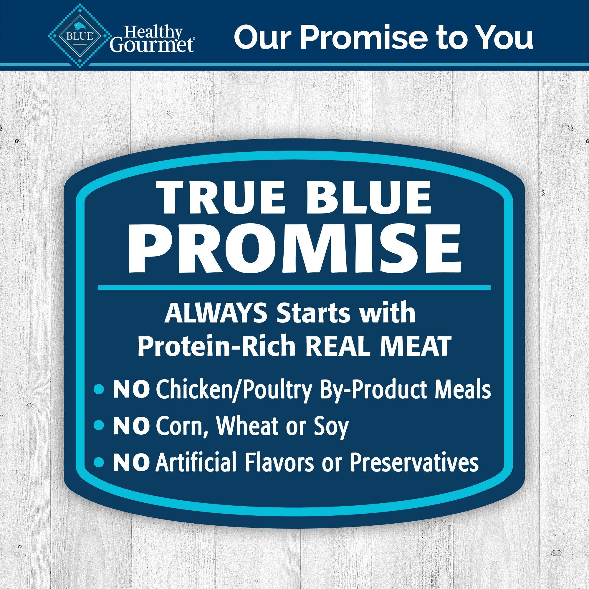 Blue Buffalo Healthy Gourmet Natural Adult Flaked Wet Cat Food Variety Pack Tuna, Chicken, Fish & Shrimp 3-Oz Cans (12 Count- 4
