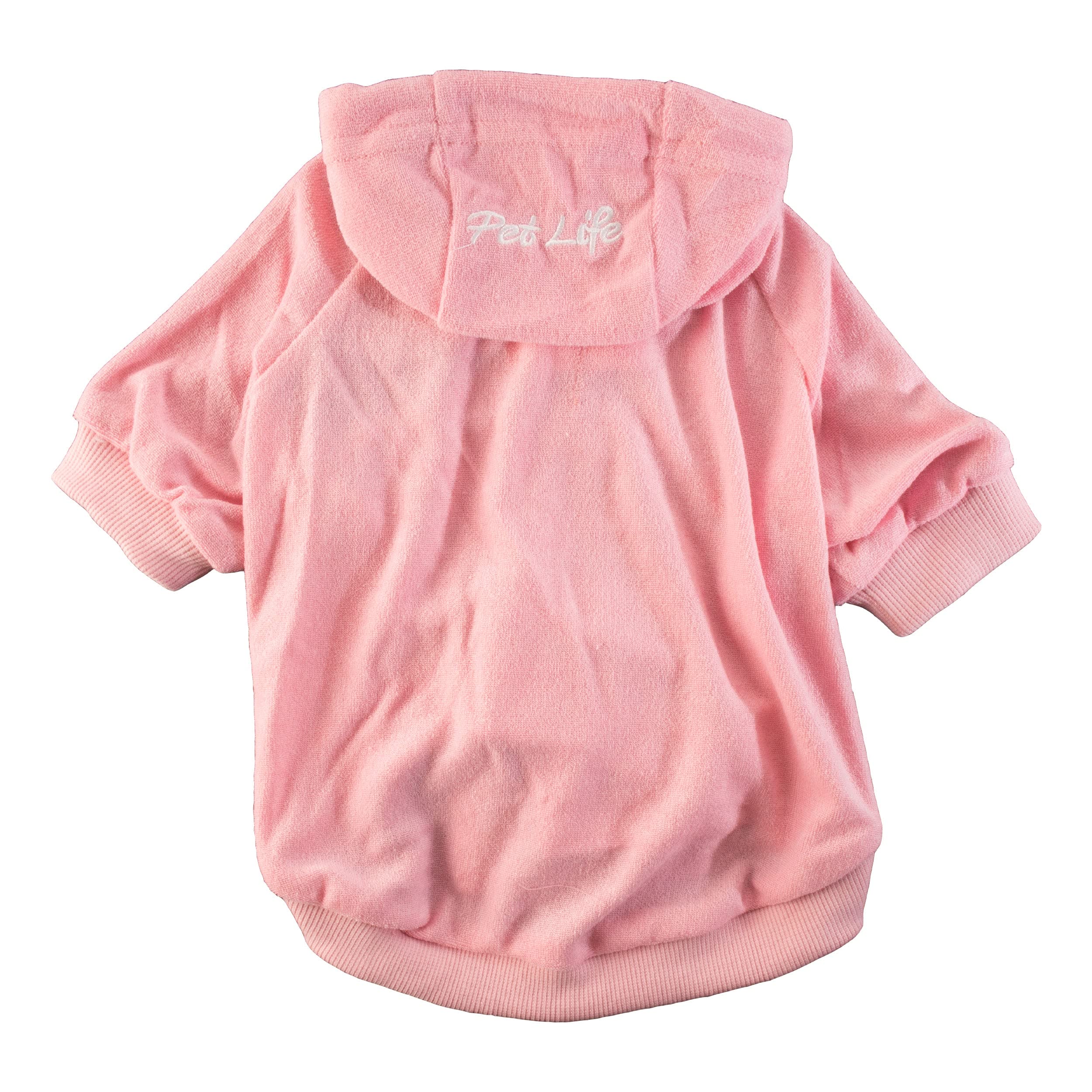 Pet Life French Terry Pet Hoodie Bubblegum Lg