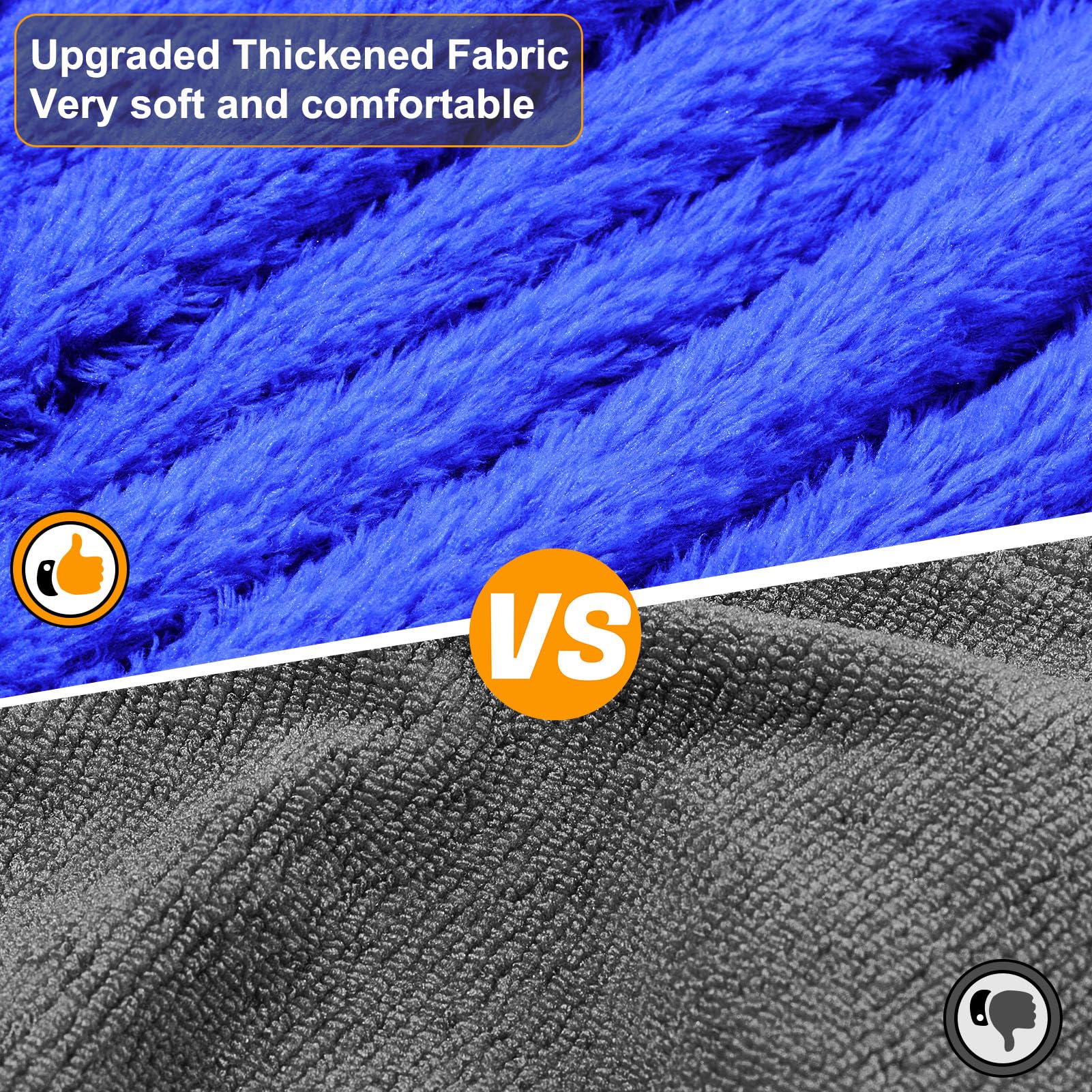 Bienbee Dog Bathrobe, Quick Drying Dog Robe Super Absorbent Dog Towels For Drying Dogs, Warm Keeping Dog Robes For After Bath Dogs Bath Supplies Dark Blue Xl