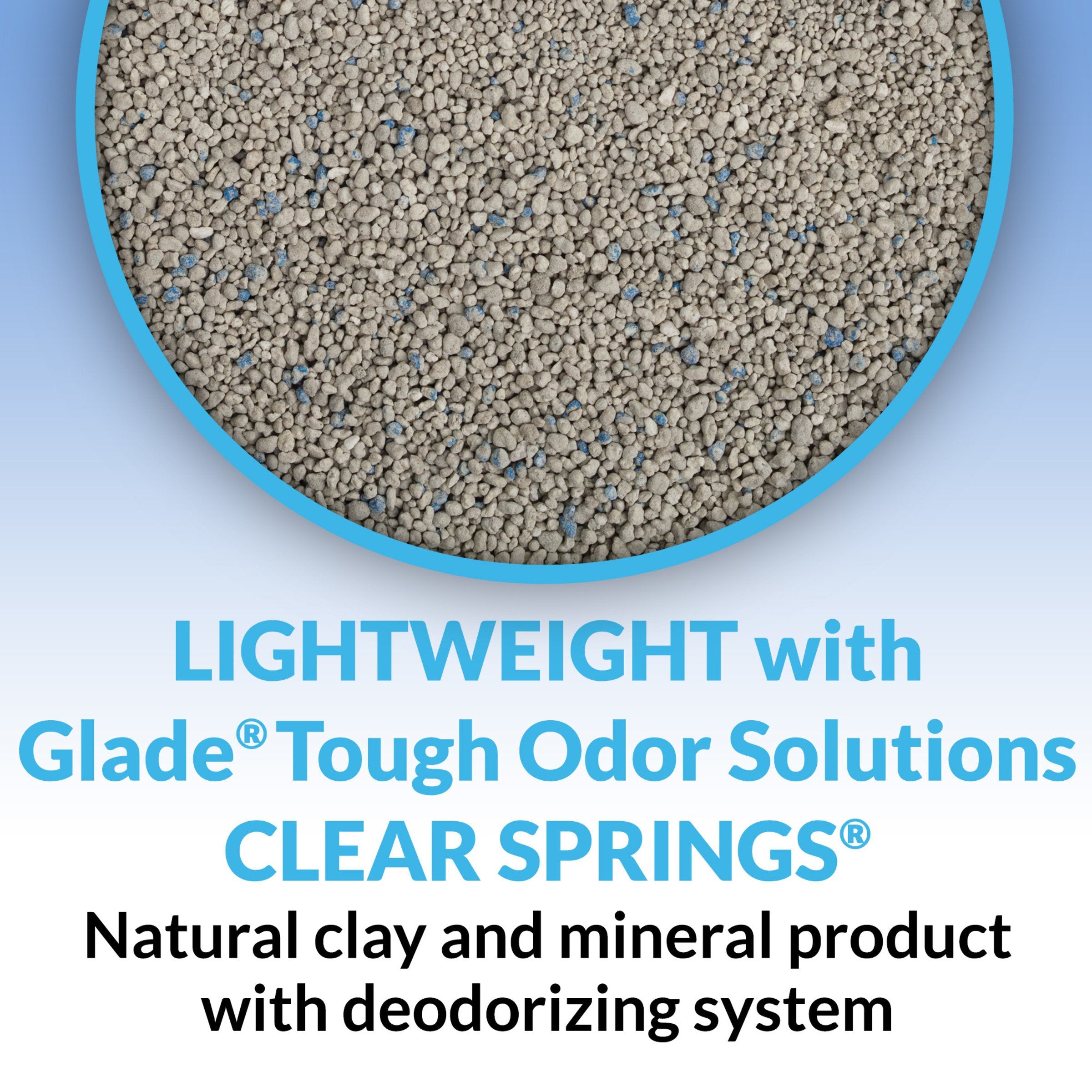 Purina Tidy Cats Light Weight, Low Dust, Clumping Cat Litter, Lightweight Glade Clear Springs Multi Cat Litter - 6 Lb. Jug