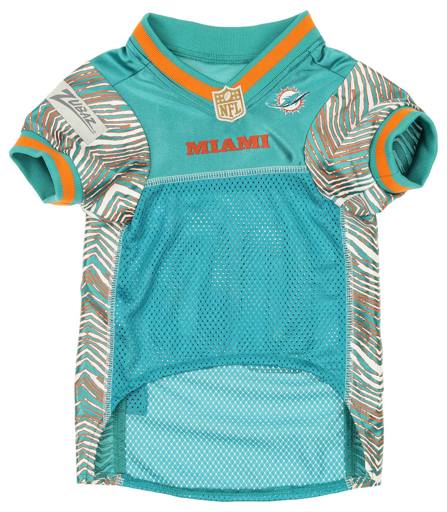 Zubaz Nfl Team Pet Jersey For Dogs, Miami Dolphins, Small