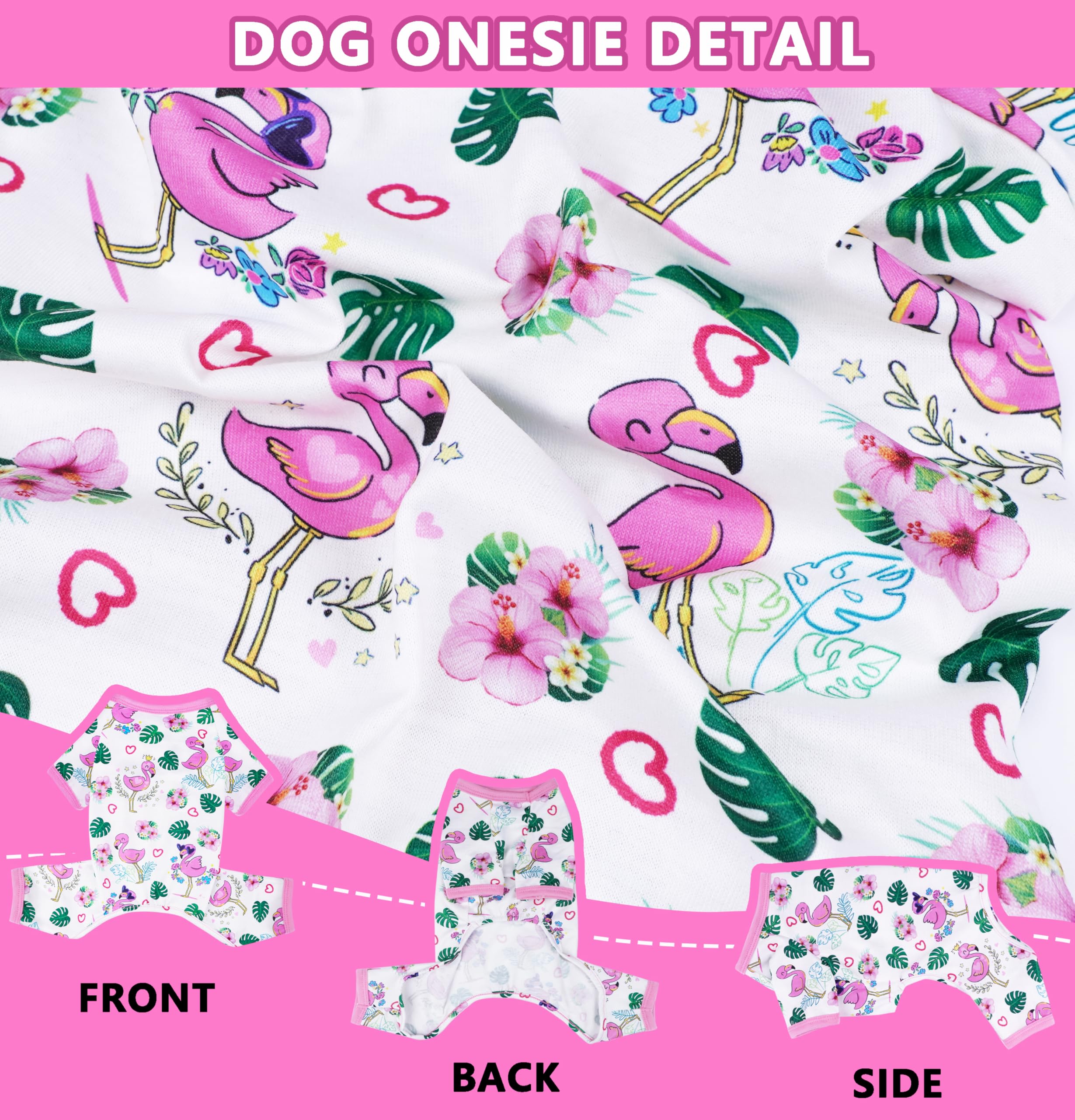 Summer Dog Pajamas Cute Dog Clothes For Chiahuahua Girl Puppy Pajamas Strenchy Doggie Onesie Pet Clothes With Four Legs Doggy Ou