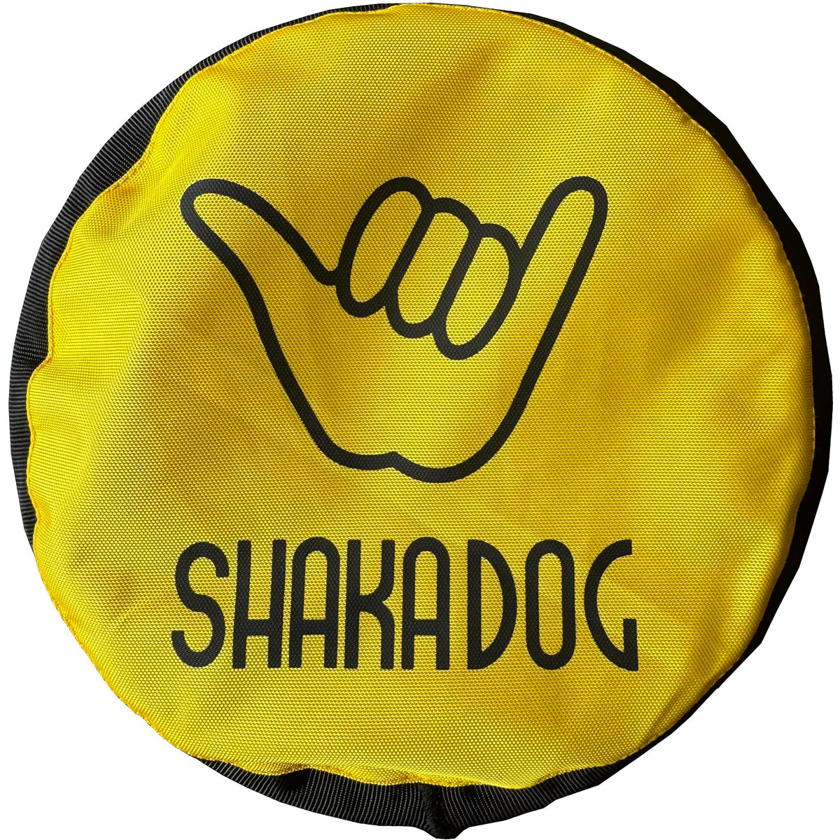 Shaka Zippytoss Flying Dog Disc Interative Fetch Toy 9'' (Yellow)