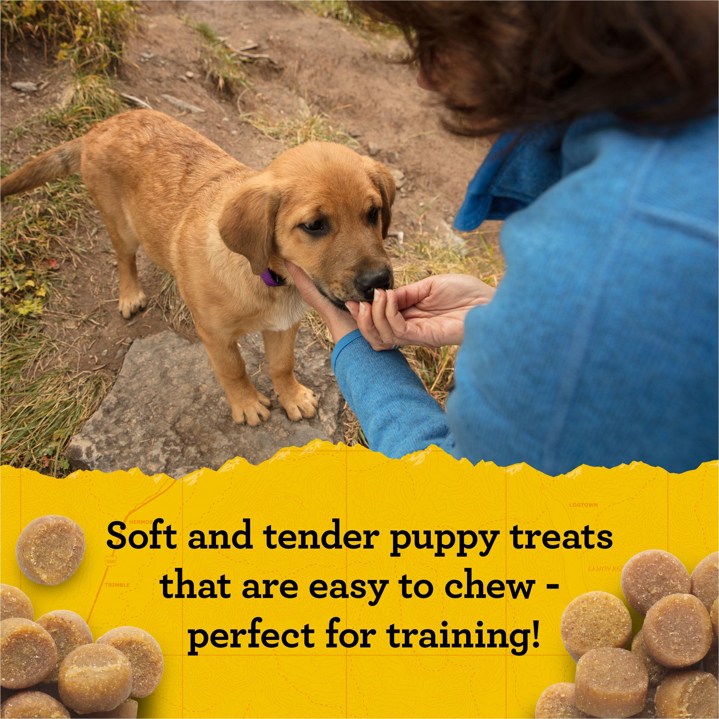 Zukes Puppy Naturals Puppy Training Treats for Dogs, Pet Treats made with Real Lamb, 5 oz. Resealable Pouch - 5 oz. Bag