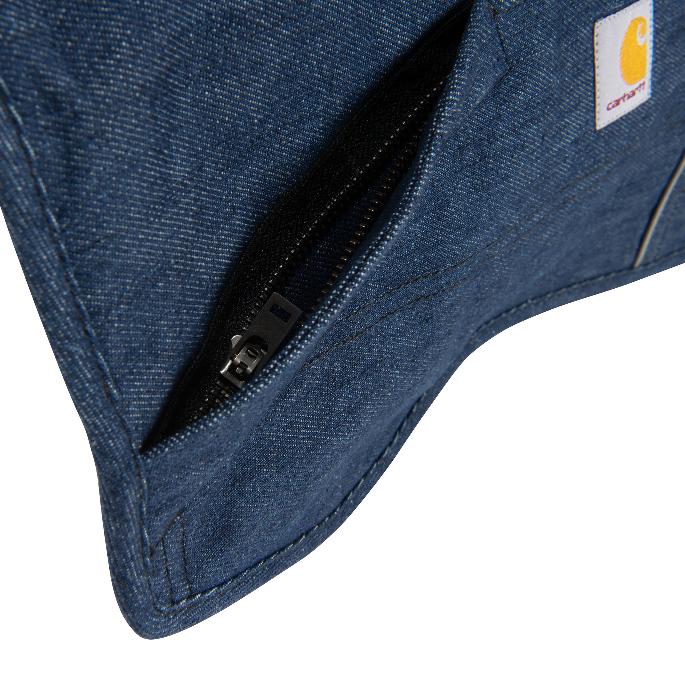 Carhartt Firm Duck Insulated Dog Chore Coat, Durable Weather Resistant Jacket for Cold and Windy Conditions, PFAS Free (Denim),