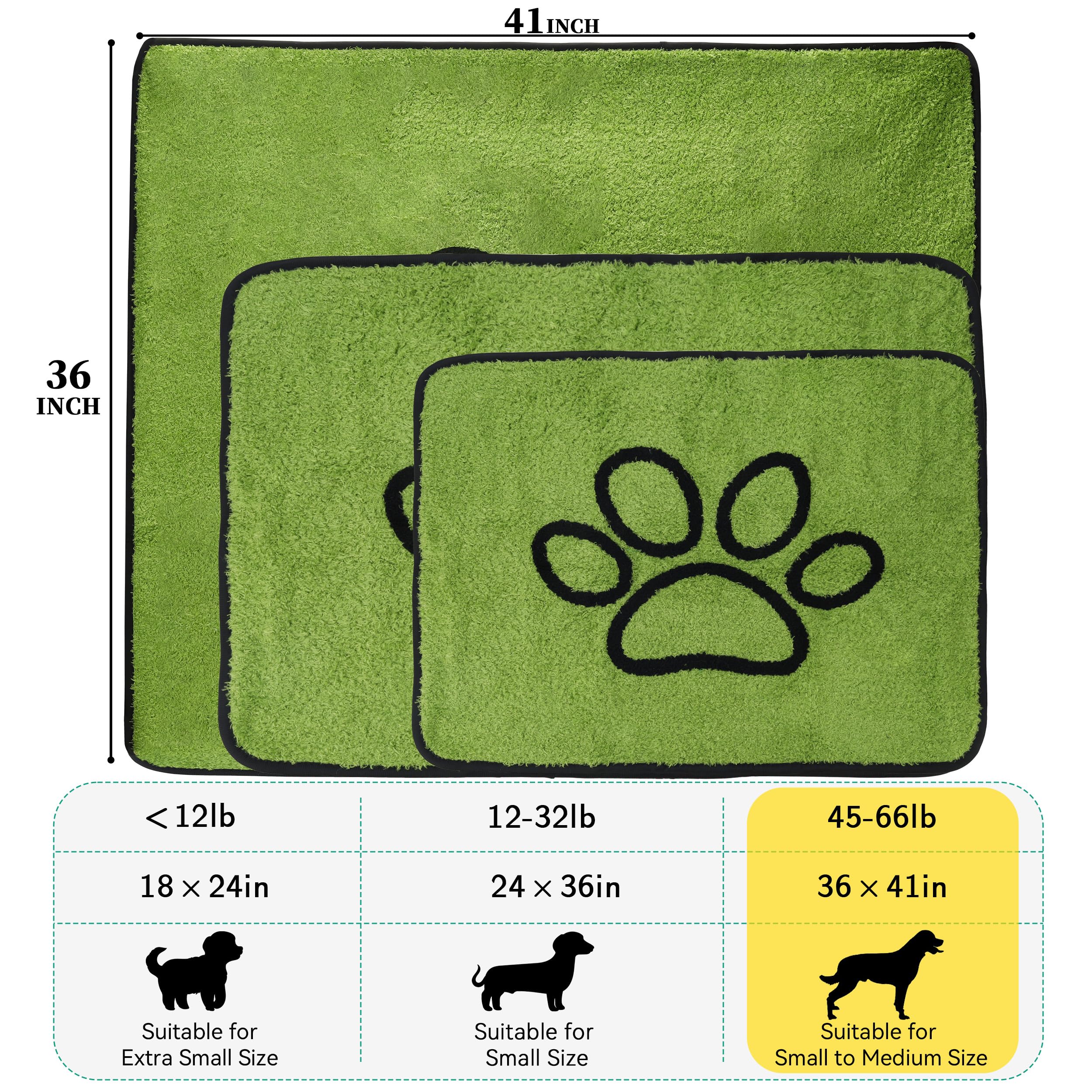 Patiencet Washable Pee Pads For Dogs, 36''X 41'' Super Absorbent Reusable Puppy Pads For Pet Training, Housebreaking And Inconti