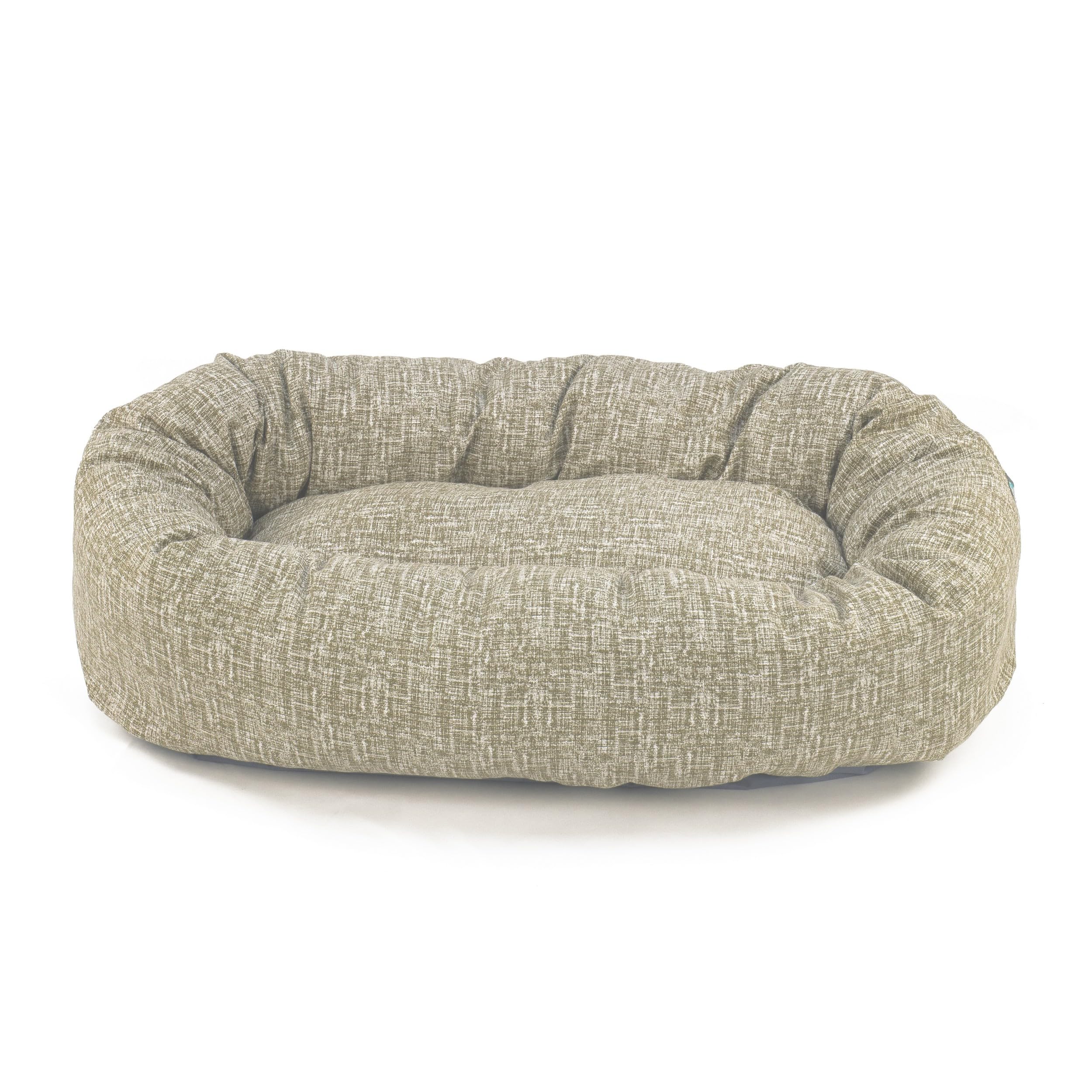 Majestic Pet 32 Inch Bagel Calming Dog Bed Washable - Cozy Soft Round Dog Bed with Spine Support for Dogs to Rest Their Head - F