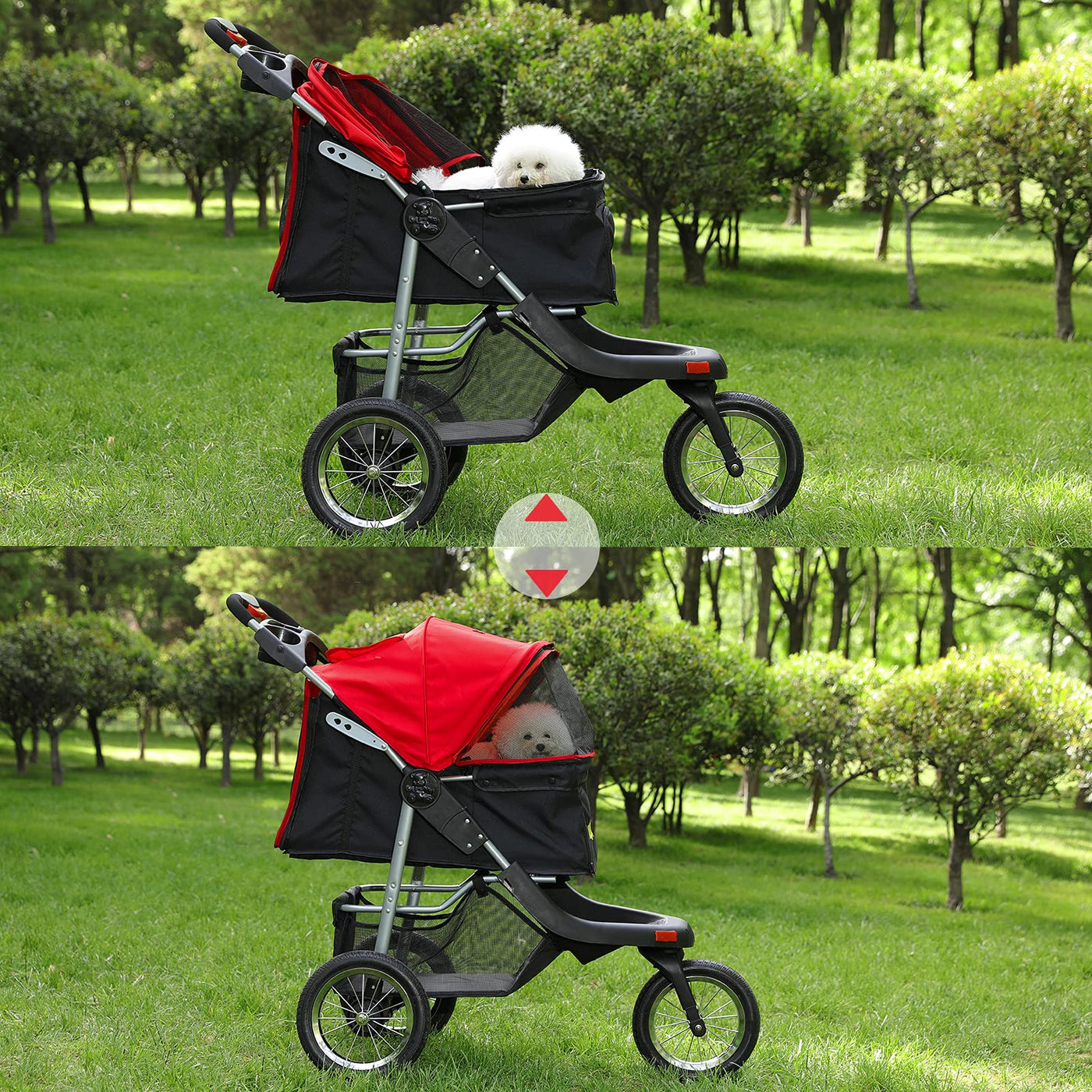 dog stroller with suspension Viagdo Premium Heavy Duty Dog Stroller For Small Medium Dogs & Cats, 3 – Petocart