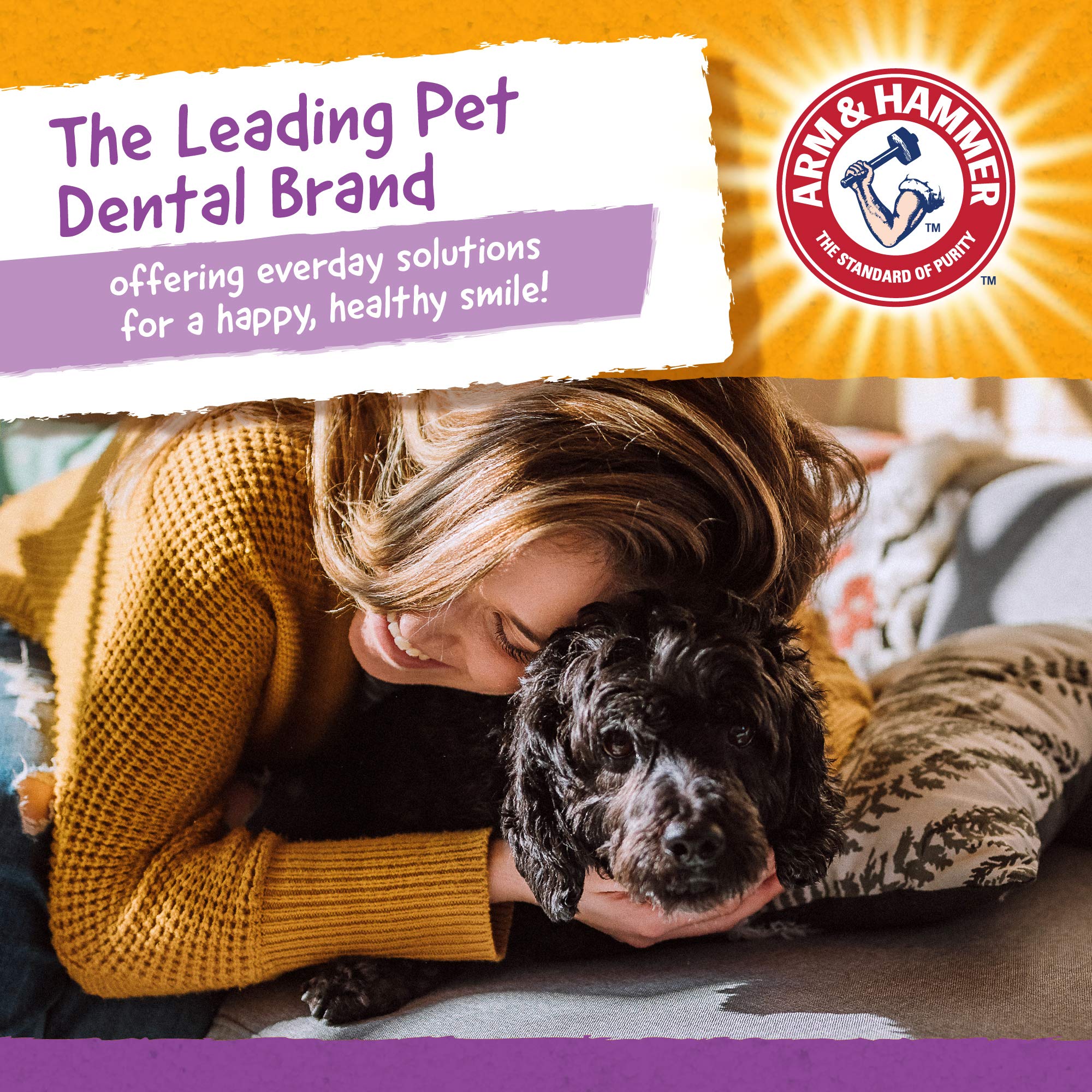 Arm & Hammer For Pets Nubbies Dental Treats for Dogs | Dental Chews Fight Bad Breath, Plaque & Tartar without Brushing | Baking