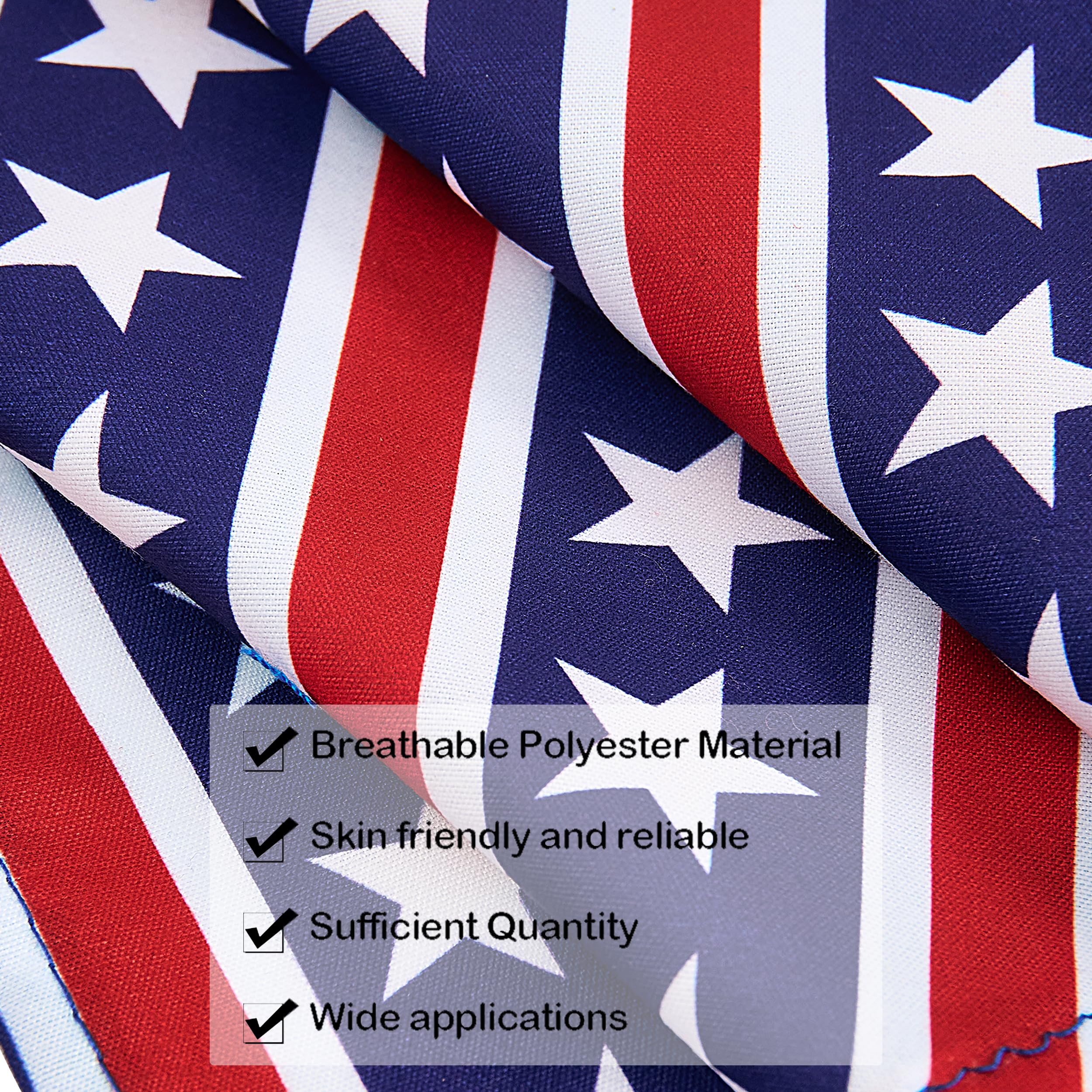 Jpgdn 10Pcs 4Th Of July Dog Bandanas American Flag Stars And Stripes Patriotic Balloons Pattern For Medium Boys Girls Independen