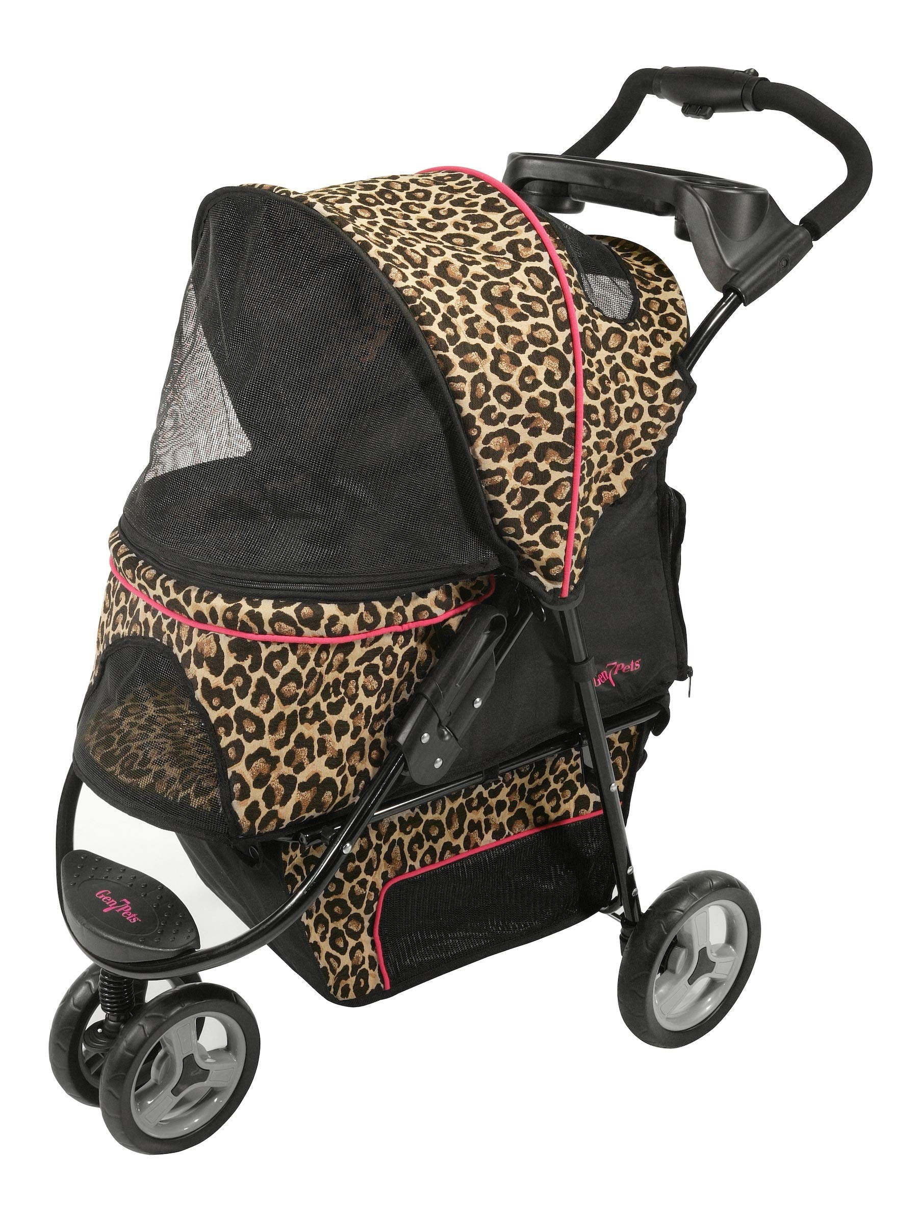 Gen7Pets Promenade Pet Stroller, Cheetah Brown