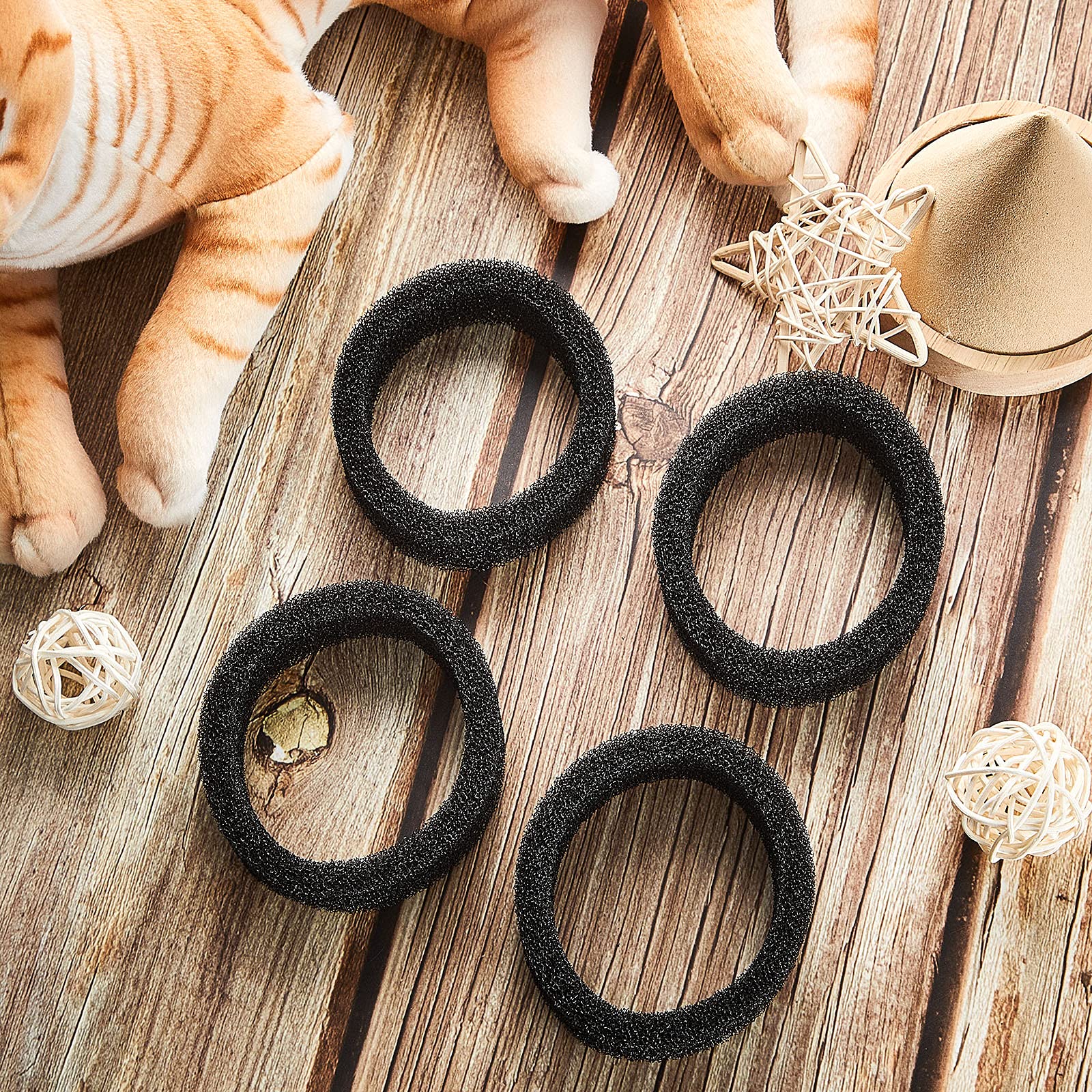 8 Pieces Pet Fountain Filter Pet Water Round Filter Foam For Cat Drink Fountain Cat Water Sponge Filter Cat Fountain Filter Sponge Replacement For 2.5 L/84 Oz 2.2 L/ 74 Oz Stainless Steel Cat Fountain