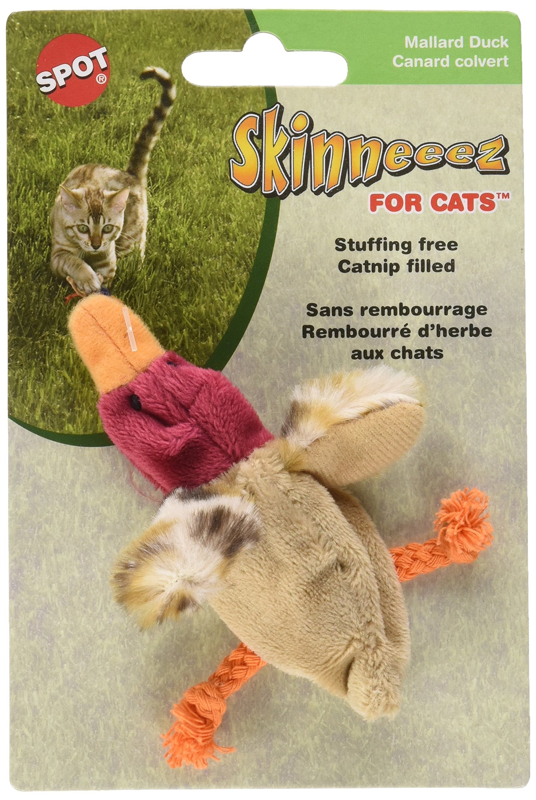 Skinneeez Duck Cat Toy, 3'' Assorted Sold Individually