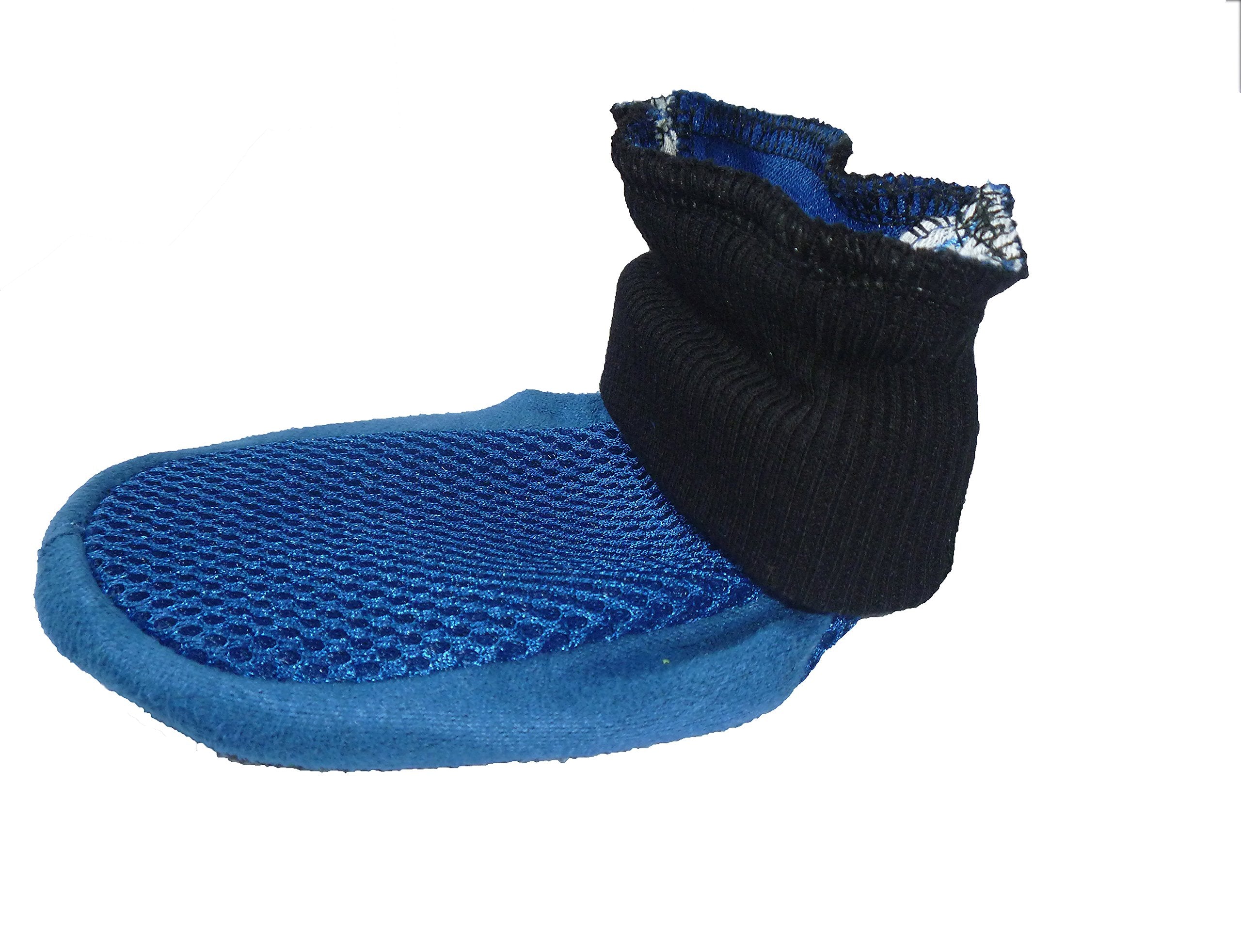 Lonsuneer Dog Boots Breathable And Protect Paws Soft Nonslip Soles Blue Color Size X-Large - Inner Sole Width 3.15 Inch