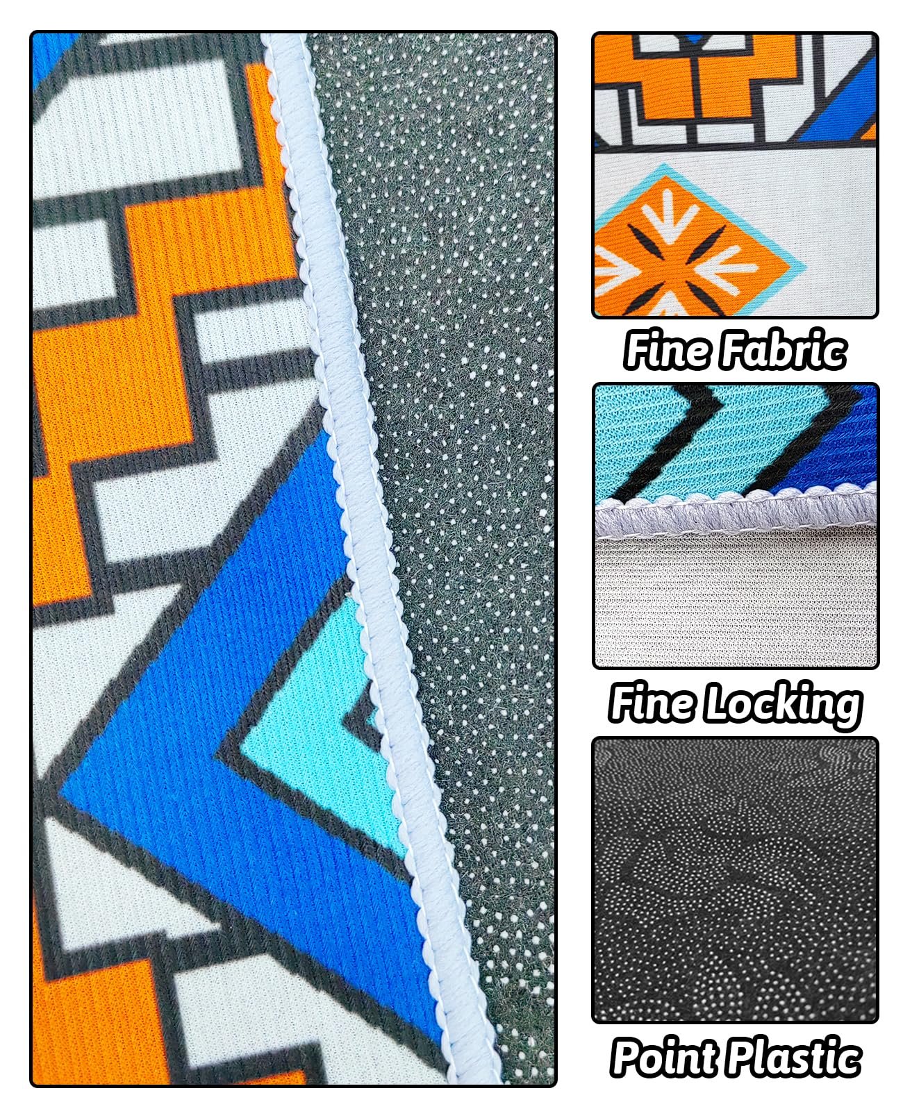 BNOSDM 91'' X 63'' Extra Large Bunny Cage Liner Washable Guinea Pig Mat Large Animals Mats Animal Pads for Floor Indoor Rabbit C