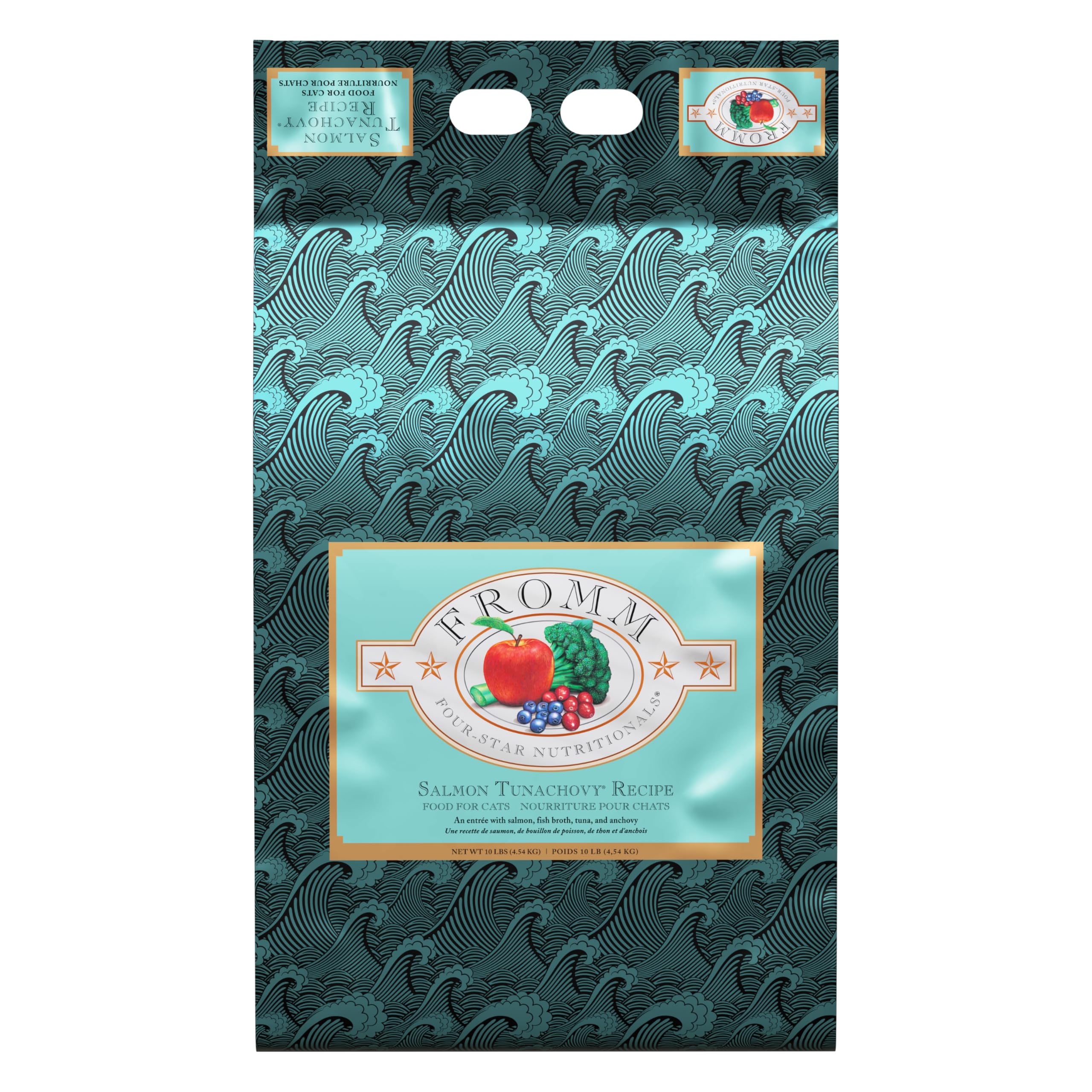 Fromm Four-Star Nutritionals Salmon Tunachovy Cat Food - Premium Dry Cat Food - Salmon Recipe - 10 lb