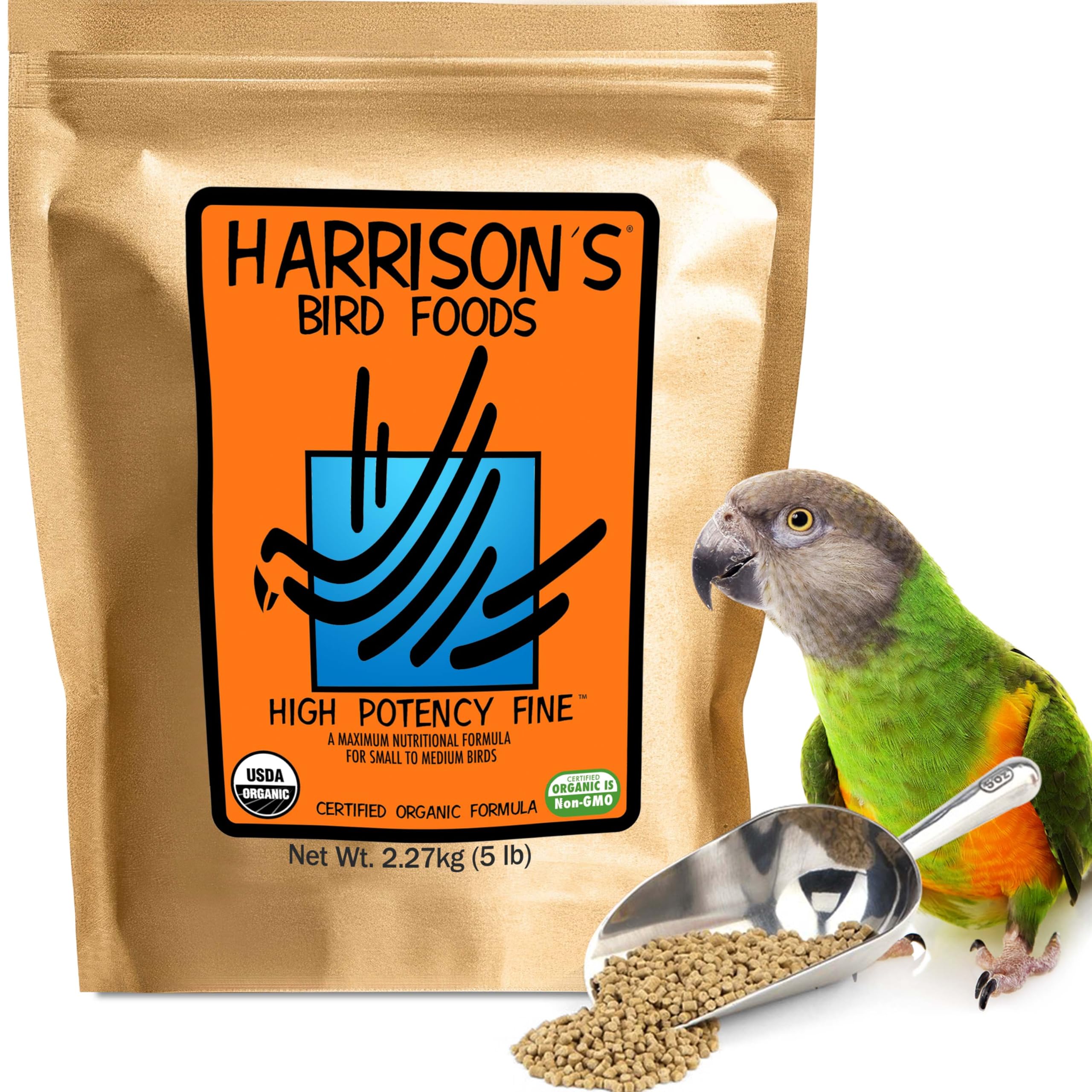 Harrisons Bird Foods High Potency Fine 5lb Certified Organic Non-GMO Formula