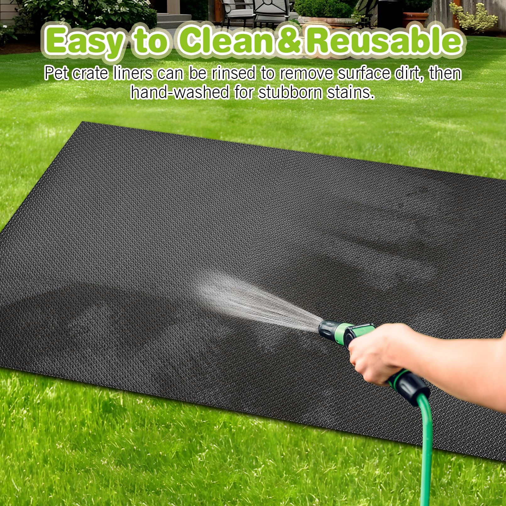 Bnosdm 2 Pcs Rabbit Cage Liner Waterproof Guinea Pig Cage Liner, Washable Small Animals Mats Reusable Floor Protect Pad Playpen