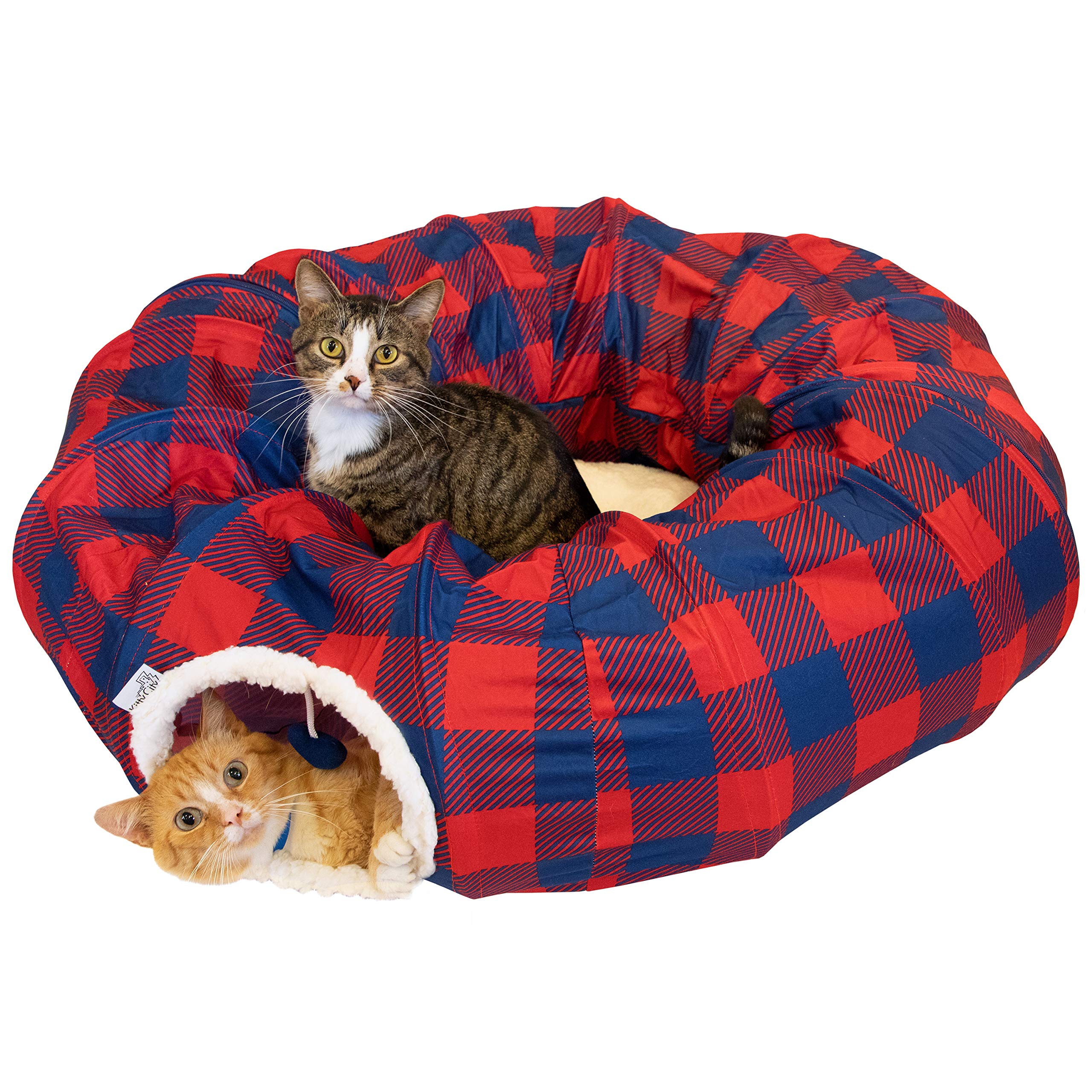 Plaid Tunnel Bed