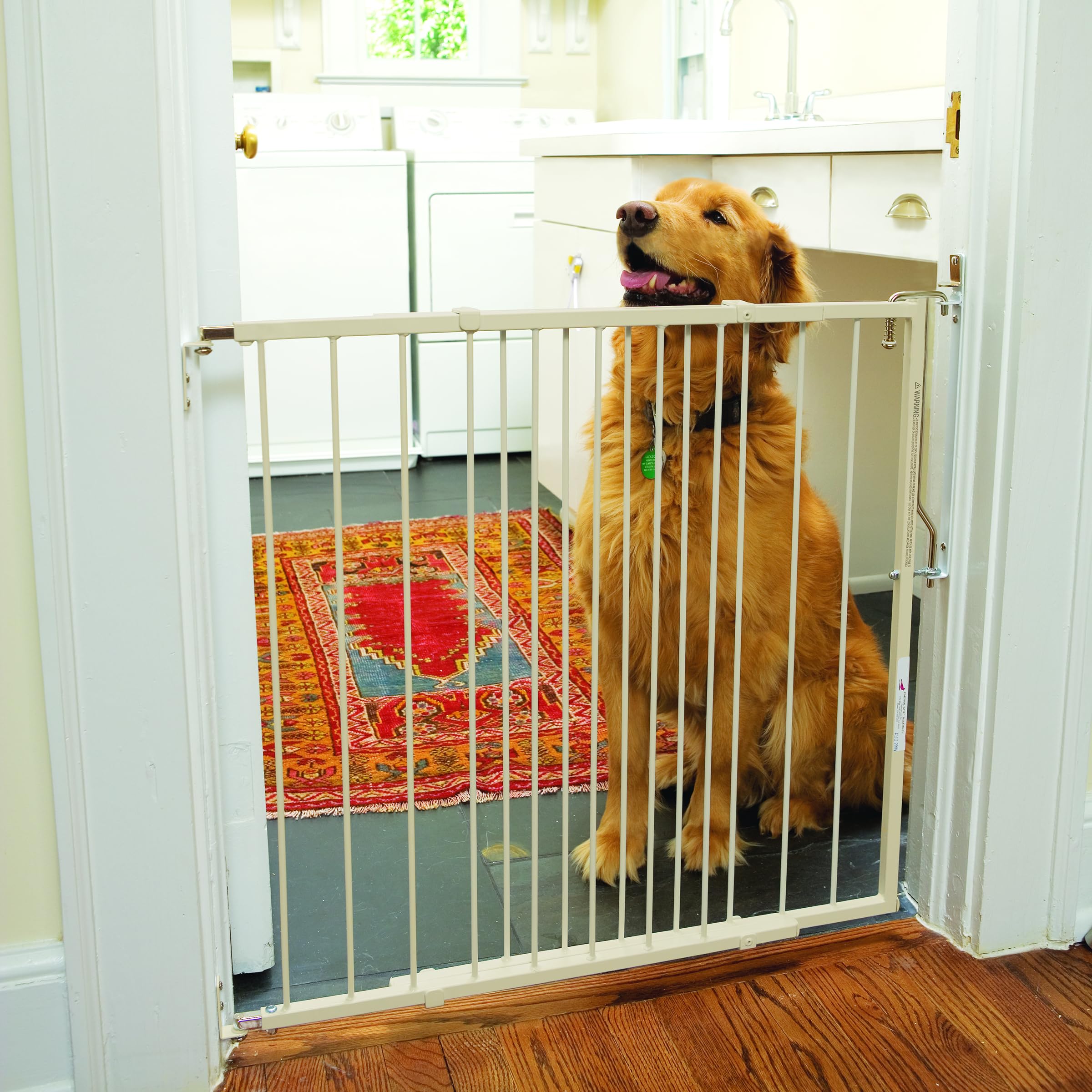 Cardinal Gates MG25 Duragate Baby Gate - Adjustable Dog Gate - Steel Safety Gate for Kids & Pets - 26.5 to 41.5 Inches Wide - Ta