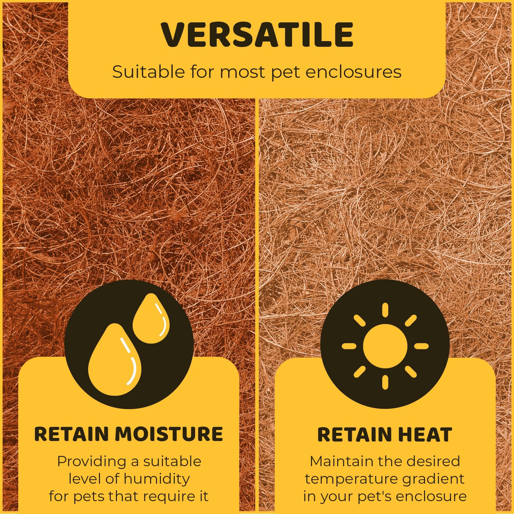 Sungrow Coco Fiber Hermit Crab & Reptile Carpet, Gecko Terrarium Liner, And Floor Bedding Substrate & Supplies, Climbing Wall Carpet & Mat For Hermit Crabs, 10' X 13', 1 Piece Per Pack