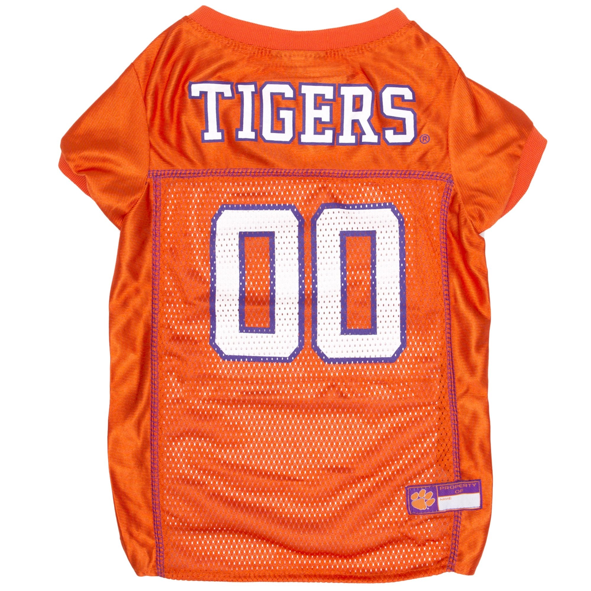 Pets First NCAA College Clemson Tigers Mesh Jersey for DOGS & CATS, XX-Large. Licensed Dog Jersey with your Favorite Football/Ba