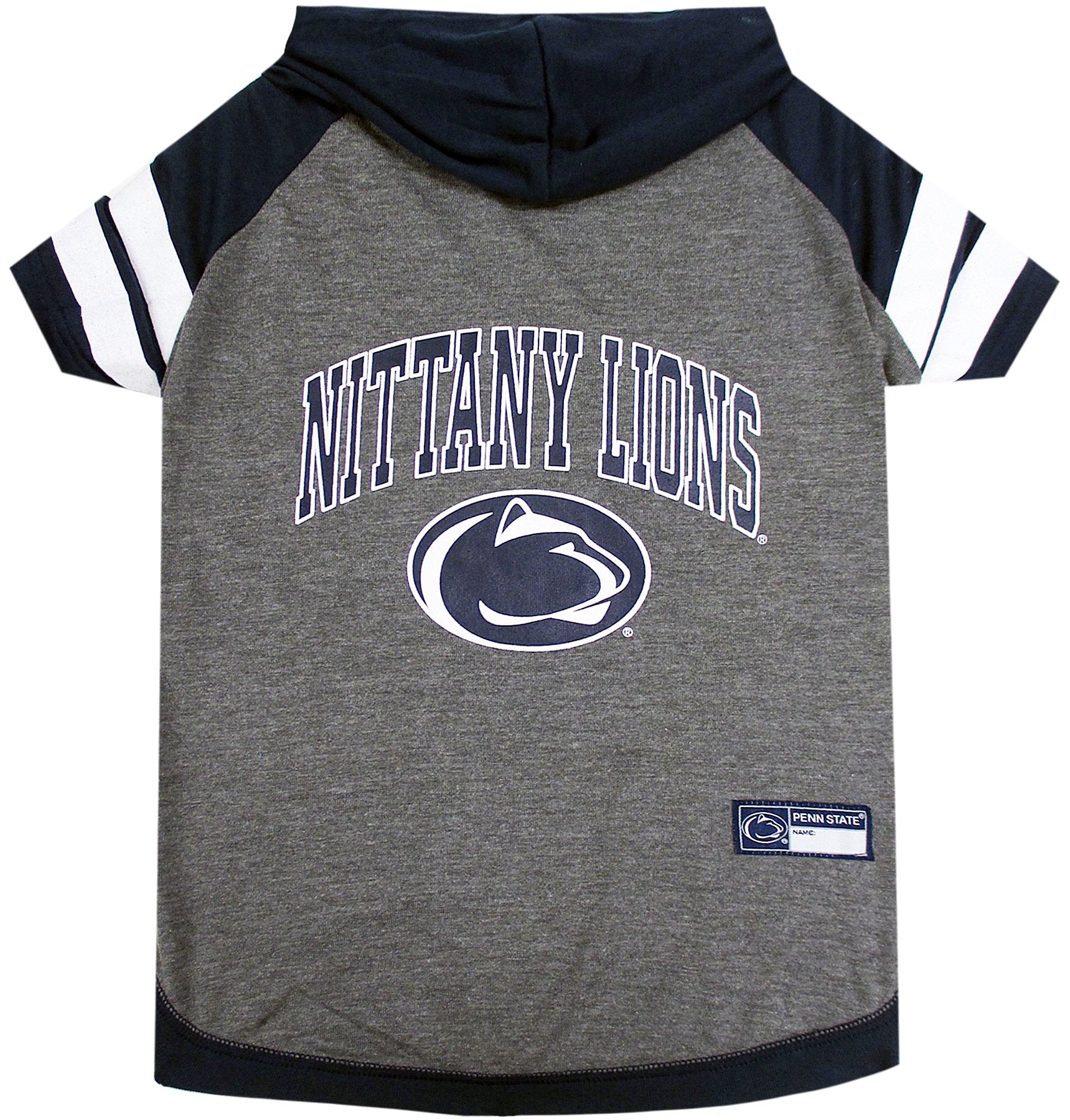 NCAA PENN STATE NITTANY LIONS HOODIE for DOGS & CATS, LARGE COLLEGIATE Licensed DOG HOODY Tee Shirt. Sports HOODY T-Shirt for Pe