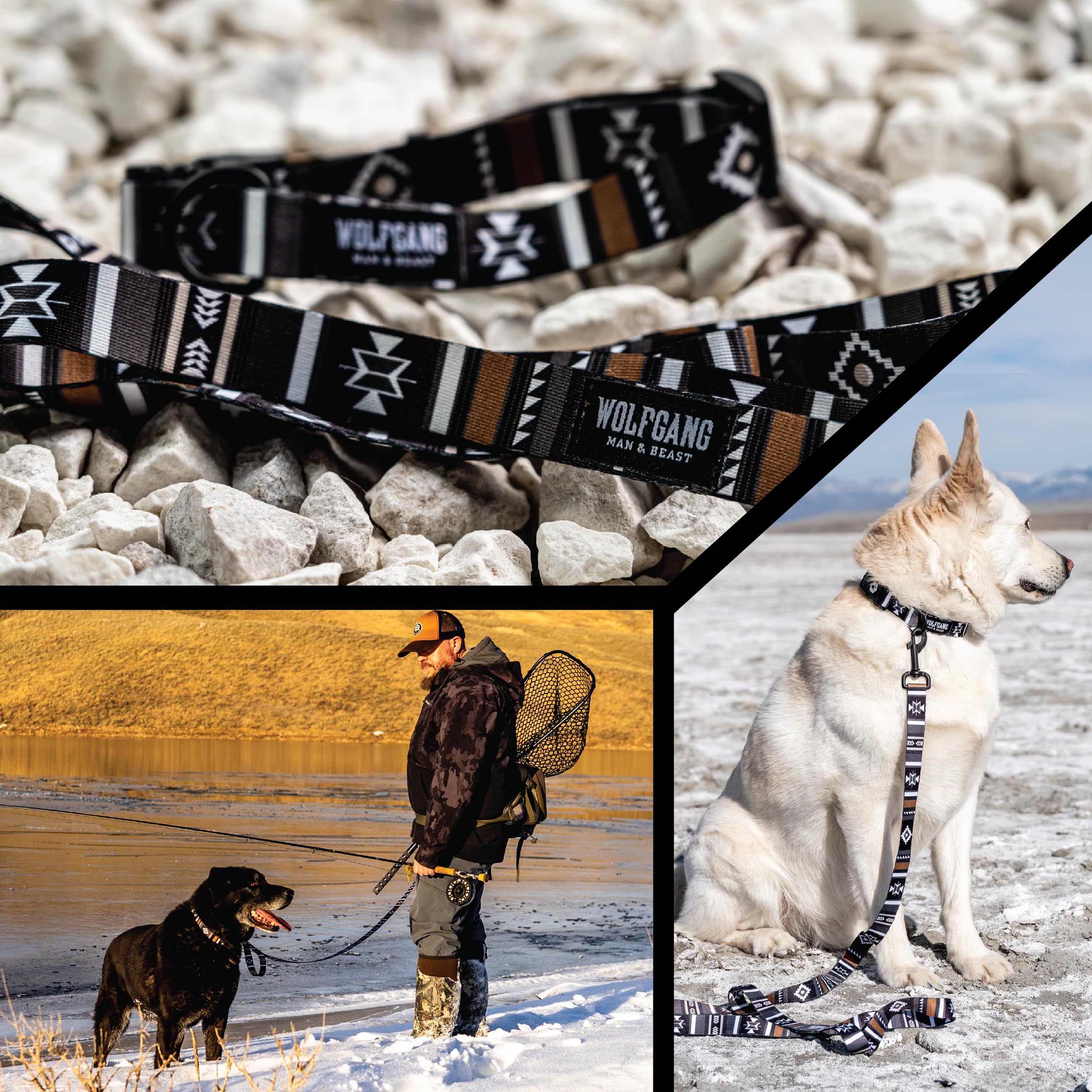 Wolfgang Heavy Duty Adjustable Dog Harness, Pull-Tested to Over 800 lbs for Walking & Training, NewMoon Print, Small